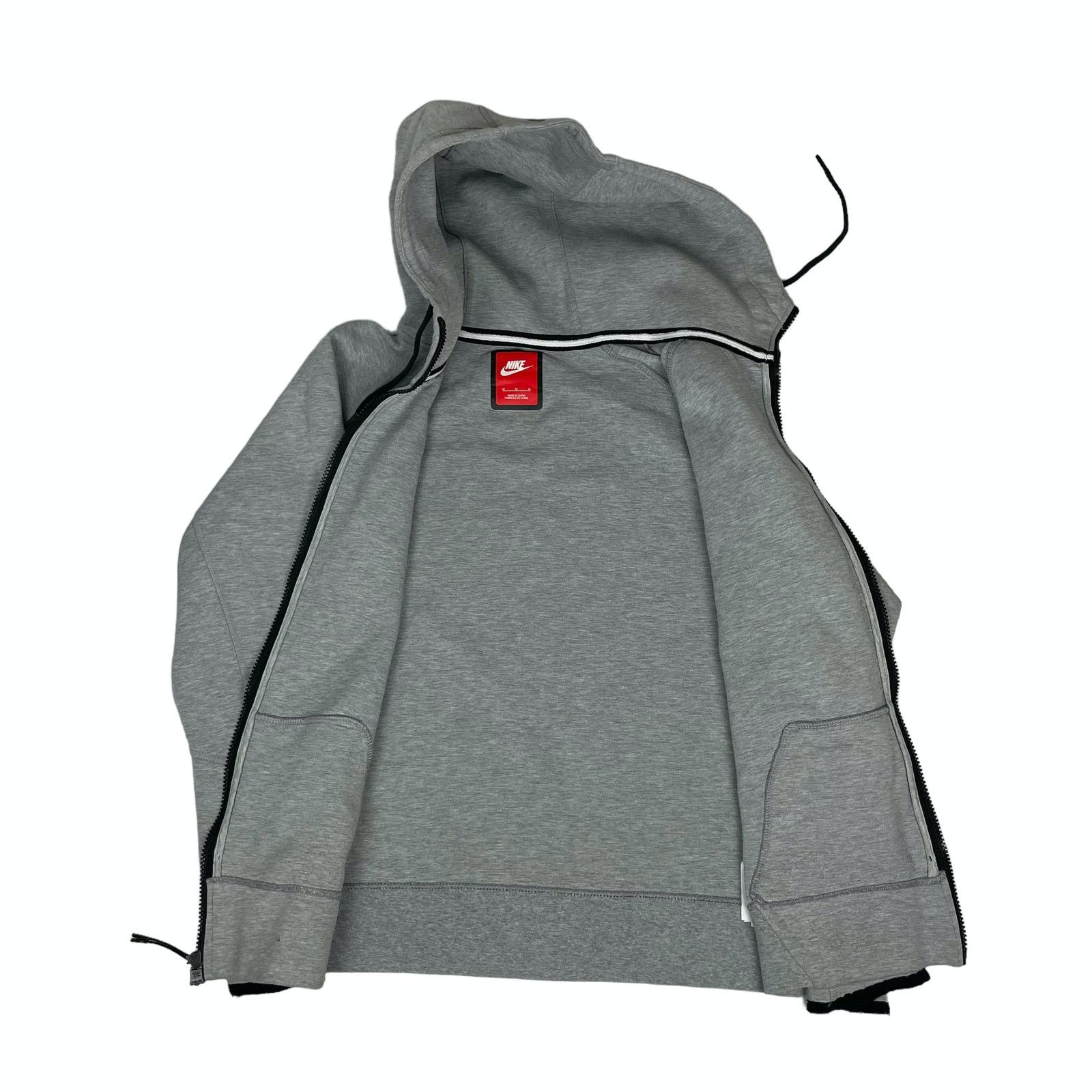 Nike Nike Men's Gray Cotton Long Sleeve Full Zip Hoodie Medium Size US M / EU 48-50 / 2 - 10 Thumbnail