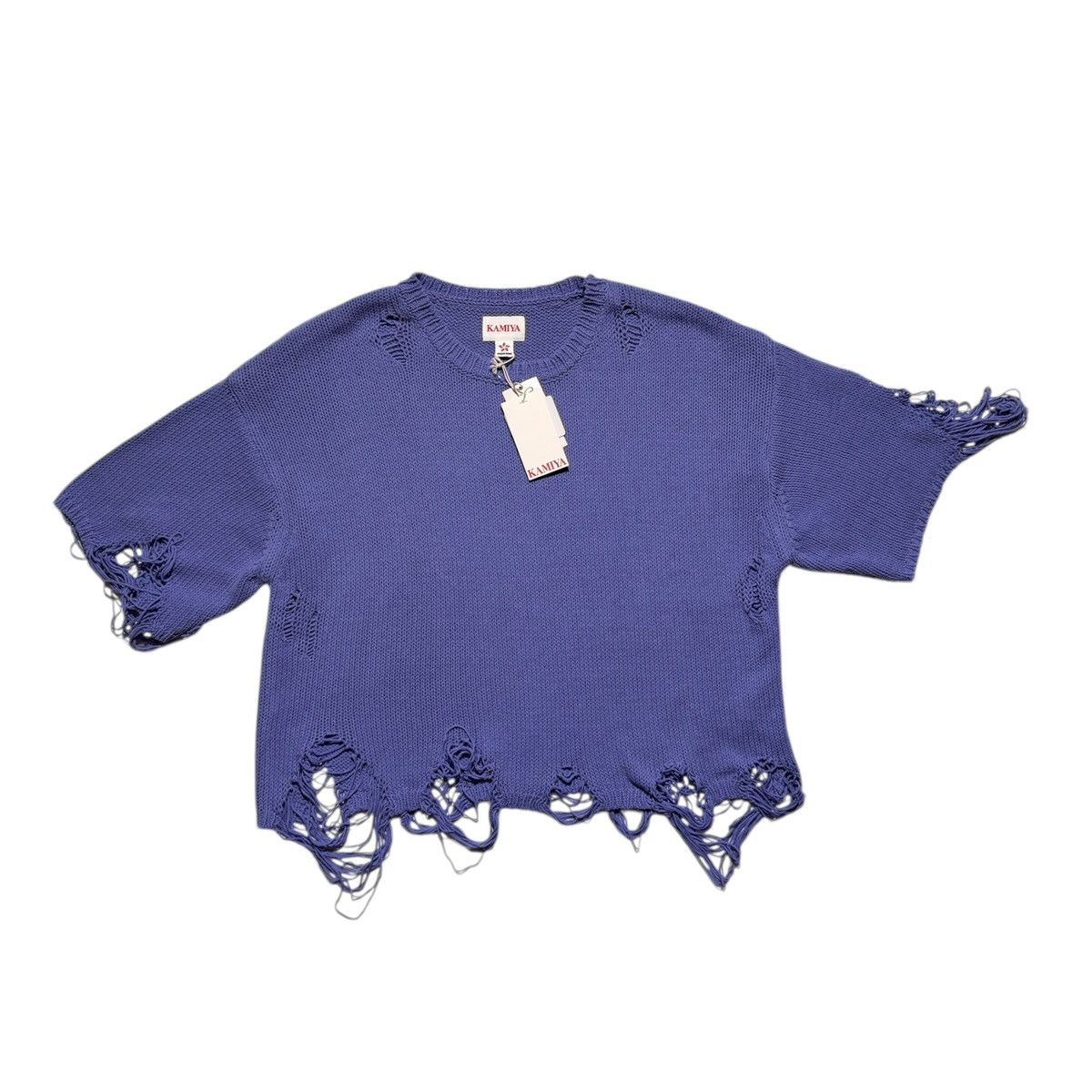 Other Kamiya distressed crop knit tee Size US L / EU 52-54 / 3 - 1 Thumbnail