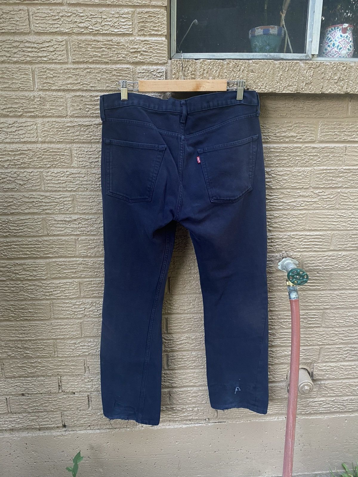 Comme des Garcons × Junya Watanabe Junya Watanabe Poem Navy & White Levi's Denim Pants Size US 32 / EU 48 - 5 Thumbnail