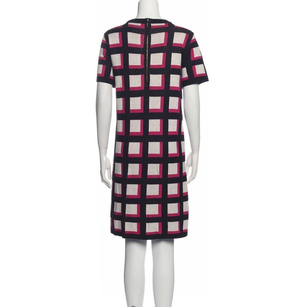 Kate Spade Kate Spade Windowpane Cashmere Wool Blend Print Dress Shift Size L / US 10 / IT 46 - 3 Thumbnail