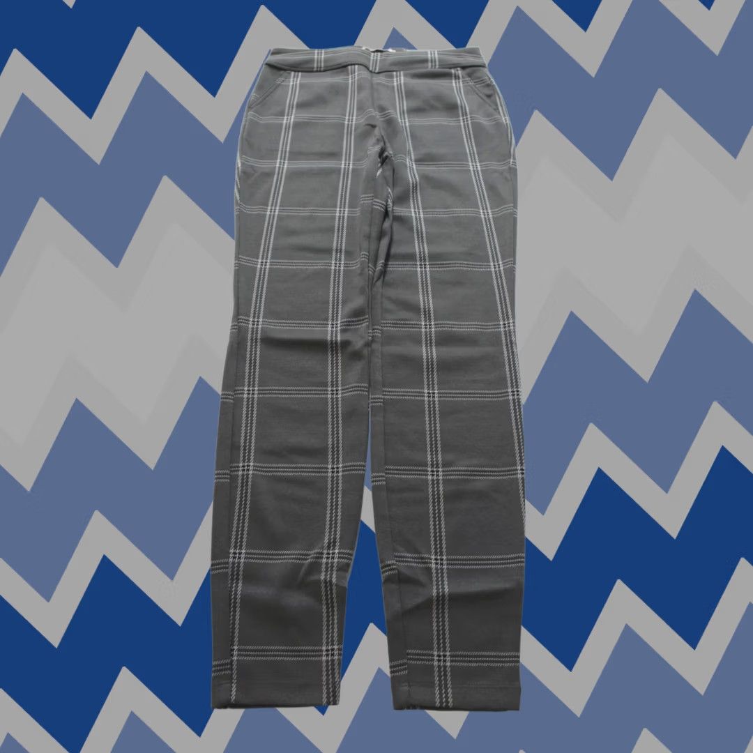 Vintage VINTAGE Sonoma Goods For Life Women's Hi-Rise Ponte Ankle Leggings CL8 Gray Plaid Medium Size 32" / US 10 / IT 46 - 1 Thumbnail