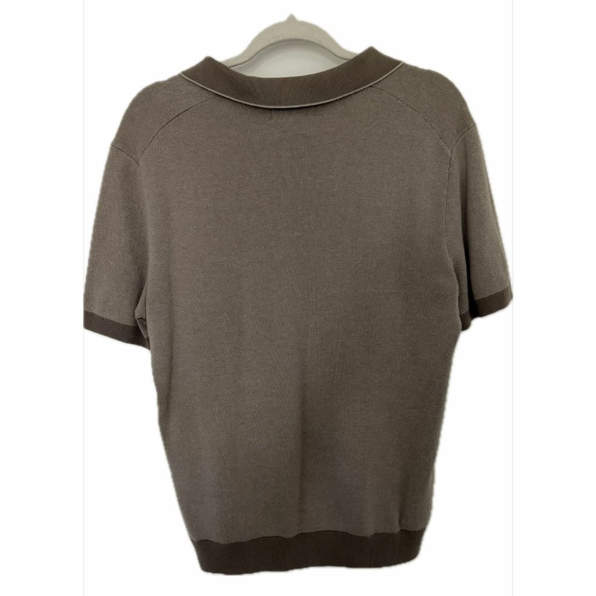 Banana Republic Banana Republic Beige/White Polo Size US M / EU 48-50 / 2 - 2 Thumbnail