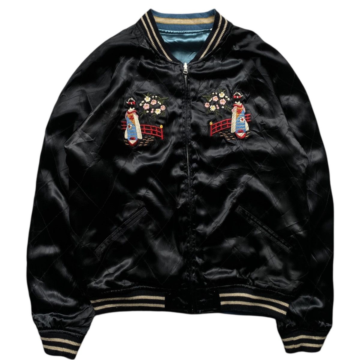 Japanese Brand 🔥RARE🔥 SUKAJAN JAPAN REVERSIBLE JACKET Size US M / EU 48-50 / 2 - 3 Thumbnail