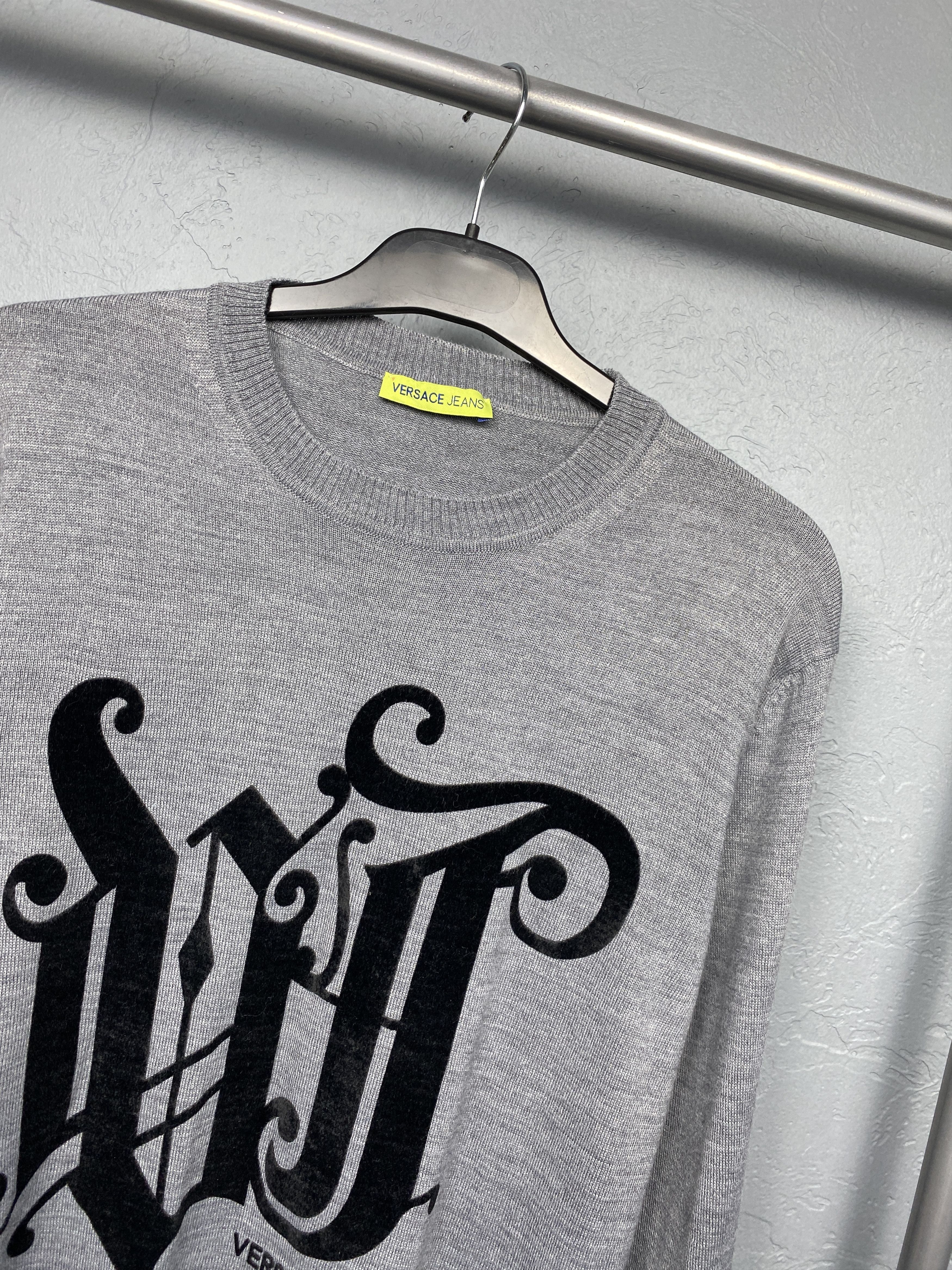 Versace Versace Jeans Vintage Mens Crew Neck Knit Sweater Size US S / EU 44-46 / 1 - 2 Thumbnail