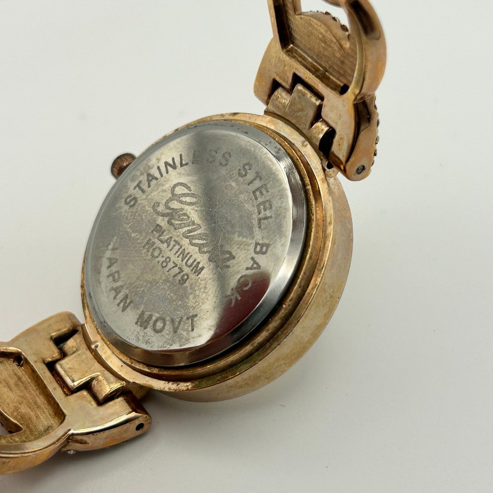 Geneva Geneva Platinum Womens Rose Gold Tone Crystal Accents Watch Size ONE SIZE - 6 Thumbnail
