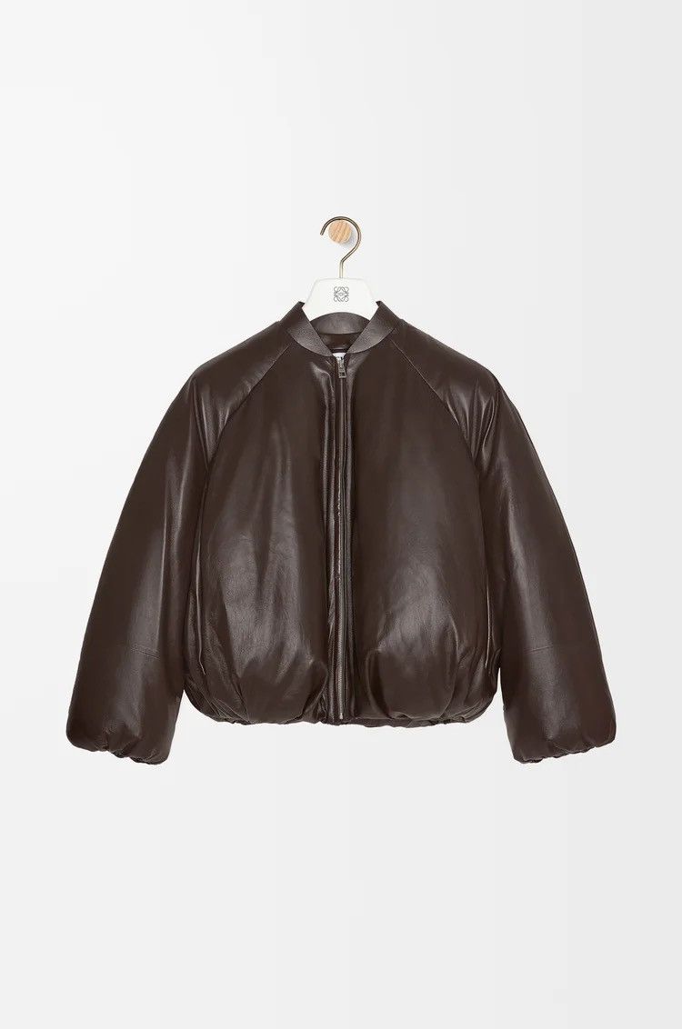 Loewe Loewe Black Padded Leather Bomber Jacket Size US M / EU 48-50 / 2 - 1 Thumbnail