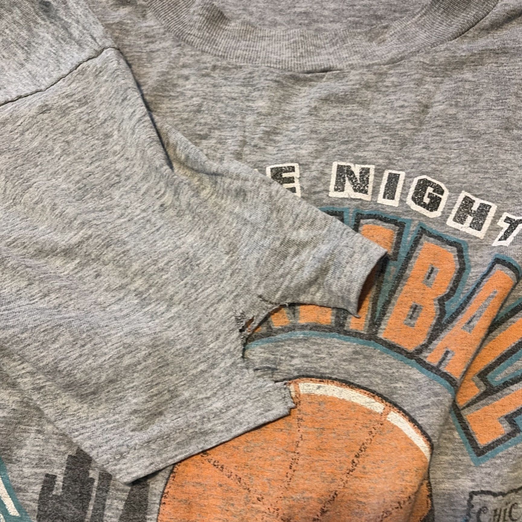 Fruit Of The Loom VINTAGE 90s Chicago Bulls Late Night Basketball Park District Jordan 2XL T-Shirt Size US XXL / EU 58 / 5 - 4 Thumbnail