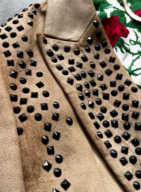 Number (N)ine Number (N)ine 2006SS Runway Studded Lambskin Leather Jacket Size US L / EU 52-54 / 3 - 5 Thumbnail