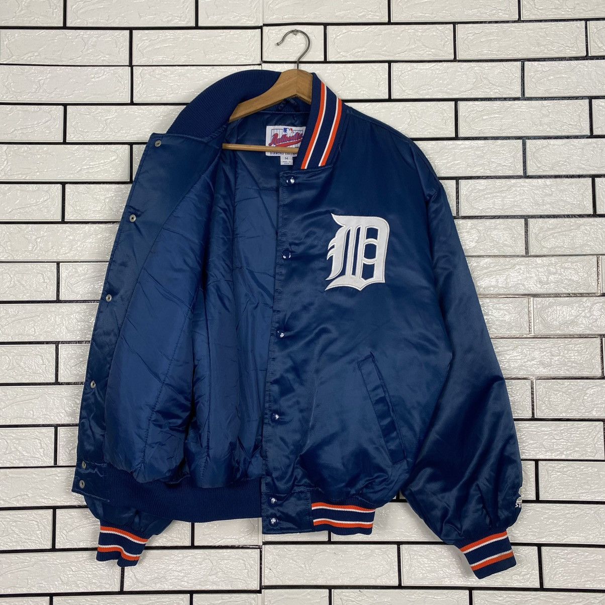Starter 🔥VINTAGE SATIN BOMBER JACKET MLB NEW YORK STARTER BIG LOGO Size US M / EU 48-50 / 2 - 14 Thumbnail