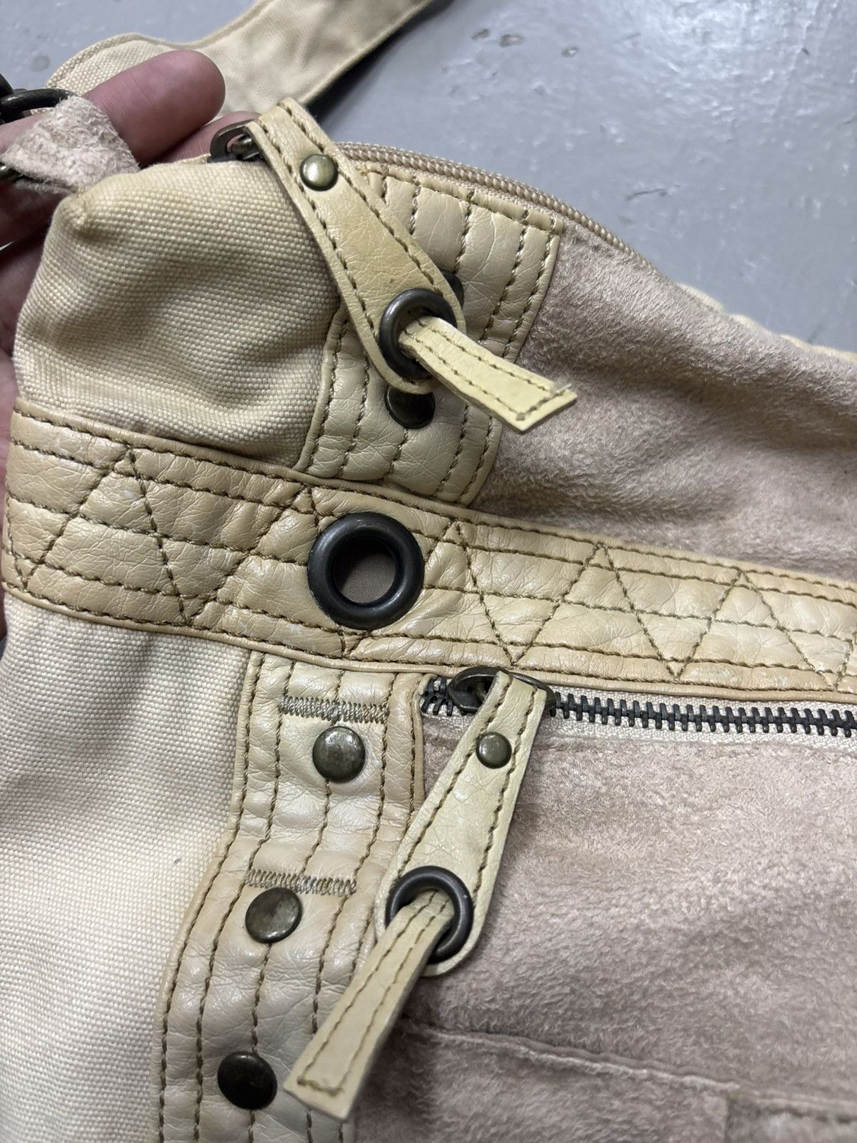 14th Addiction Suede Leather Grunge Punk Bag Y2k ifsixwasnine Lgb Size ONE SIZE - 7 Thumbnail