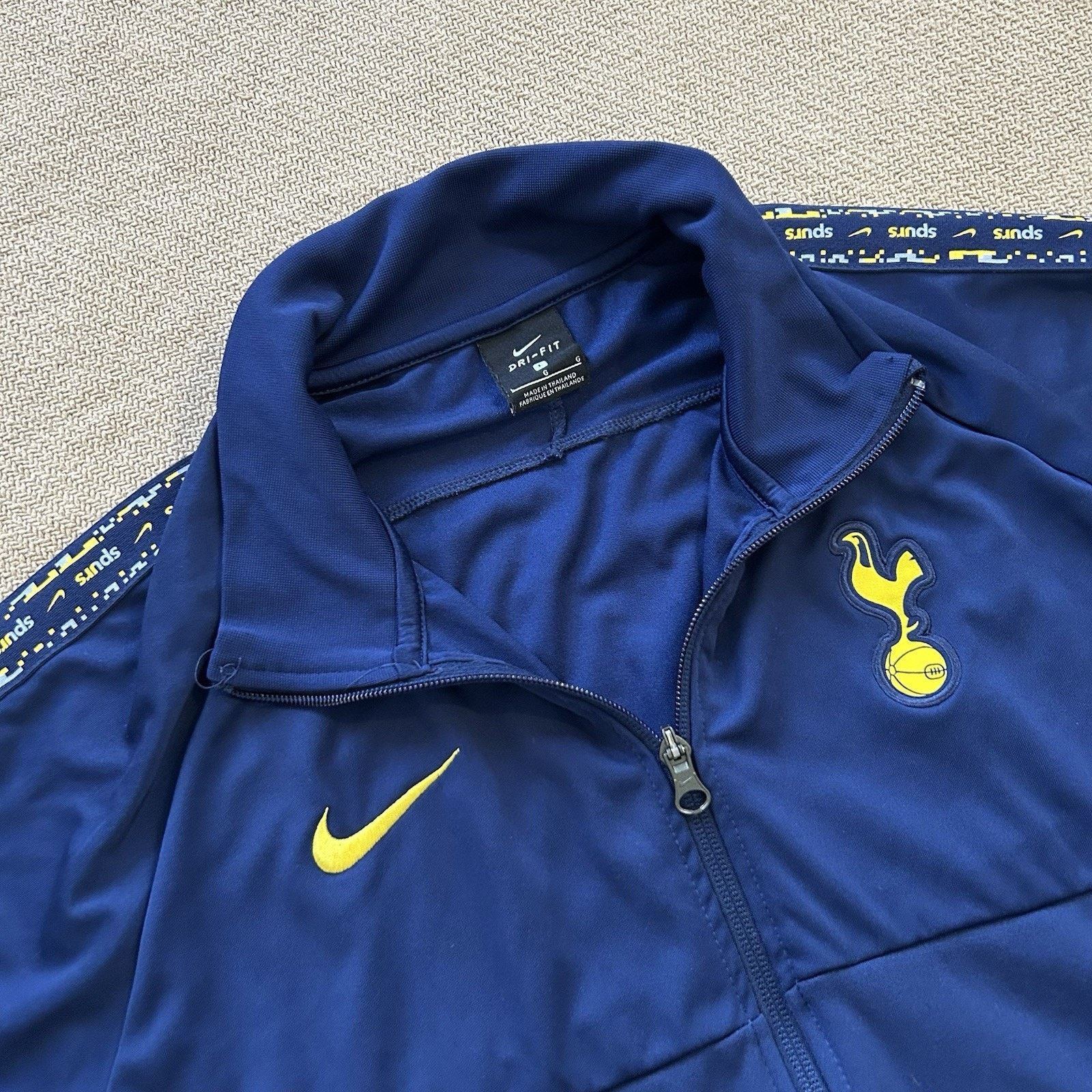 Nike 2020 Tottenham Hotspur Anthem Warm Up Soccer Track Jacket Size US L / EU 52-54 / 3 - 2 Thumbnail