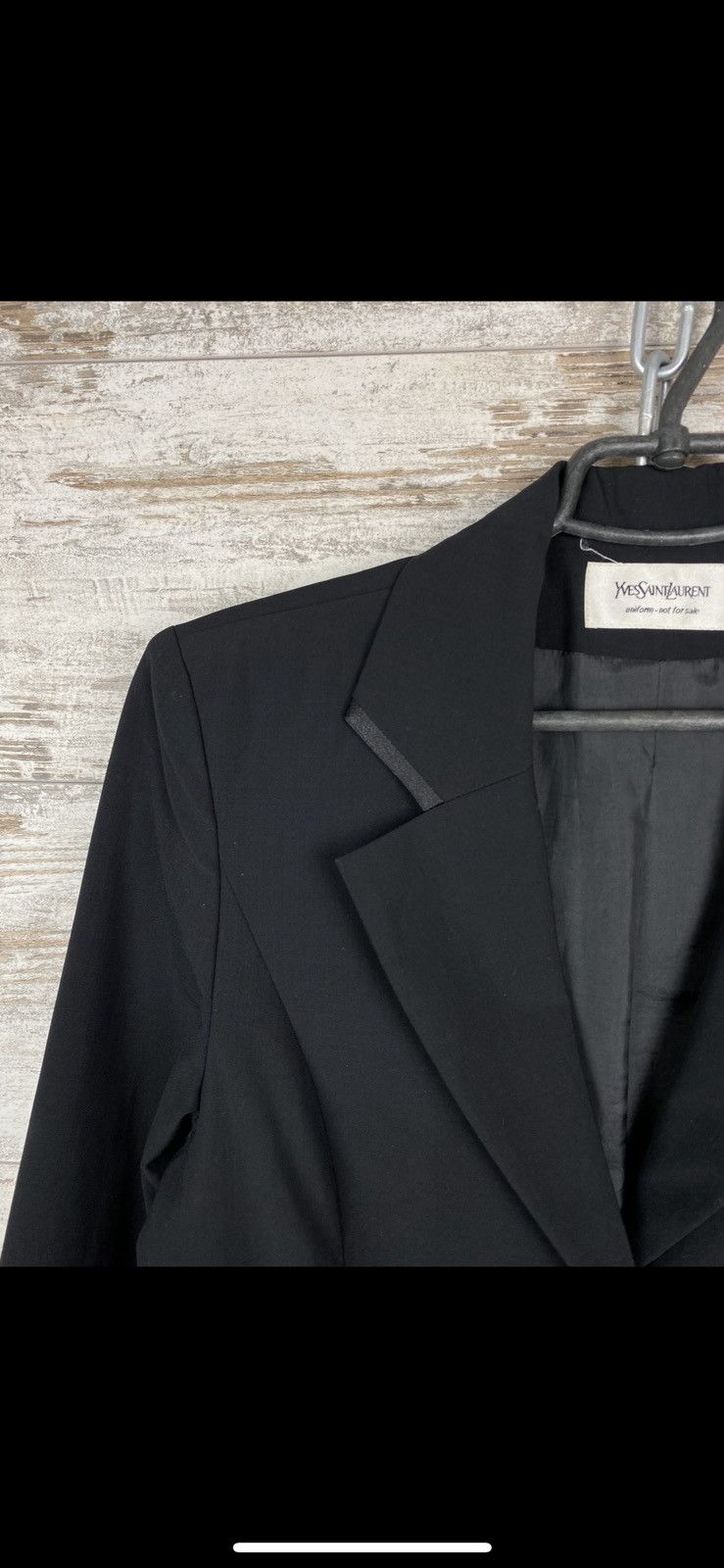 Vintage × Yves Saint Laurent Womens Vintage Yves Saint Laurent Wool Blazer Size S / US 4 / IT 40 - 4 Thumbnail