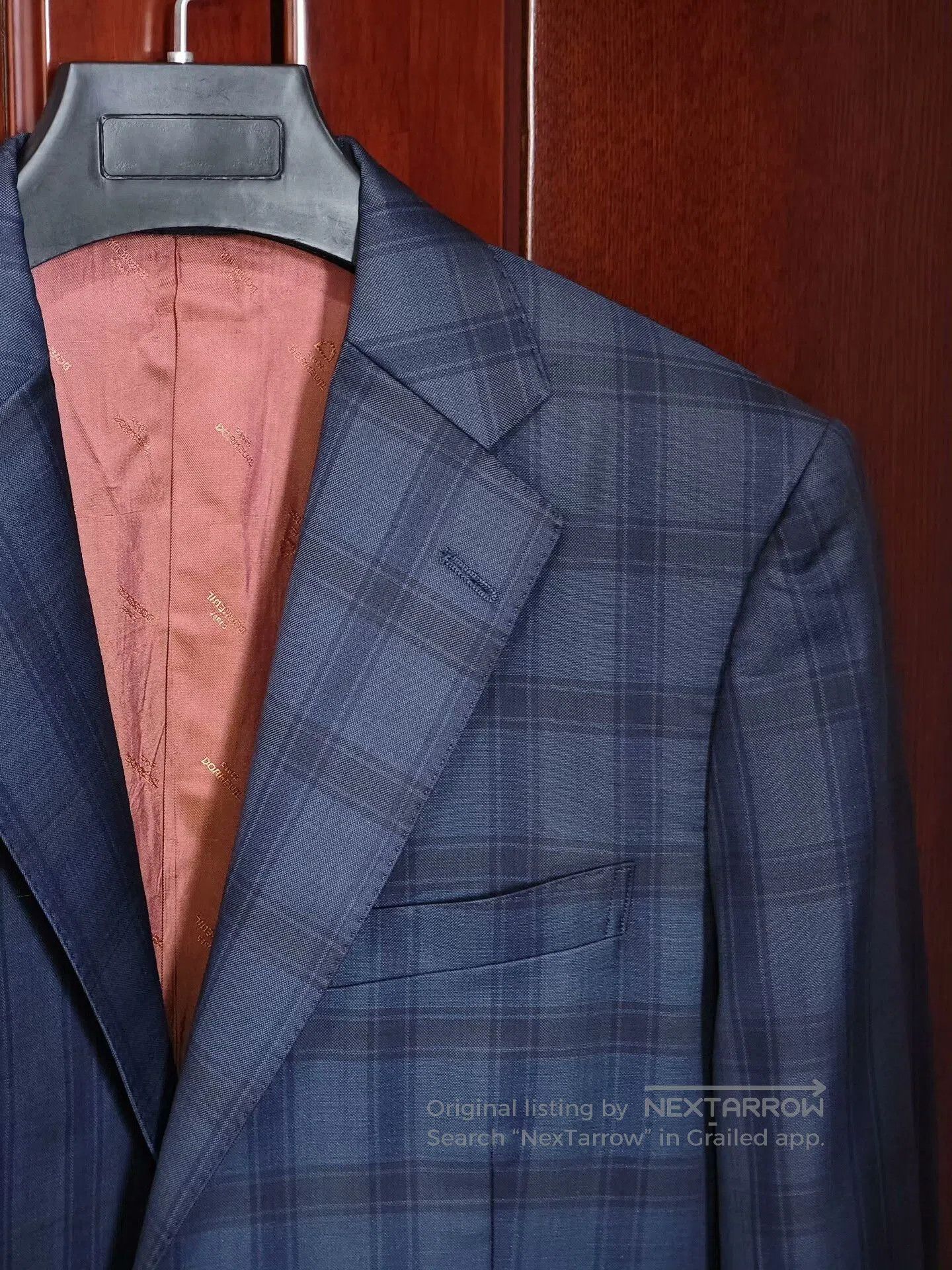 Ermenegildo Zegna Dormeuil Custom Blue Plaid Suit. Size US M / EU 48-50 / 2 - 2 Thumbnail