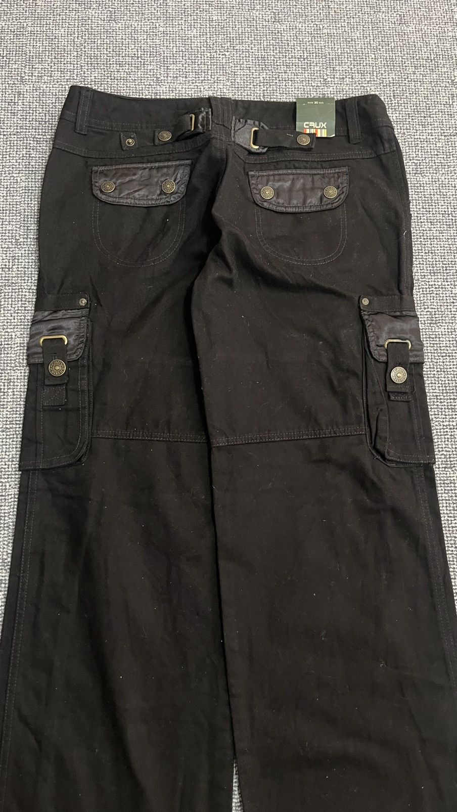 Japanese Brand Vintage Japanese Brand Crux Cargo Black pant size 32 x 30 Size US 32 / EU 48 - 9 Thumbnail