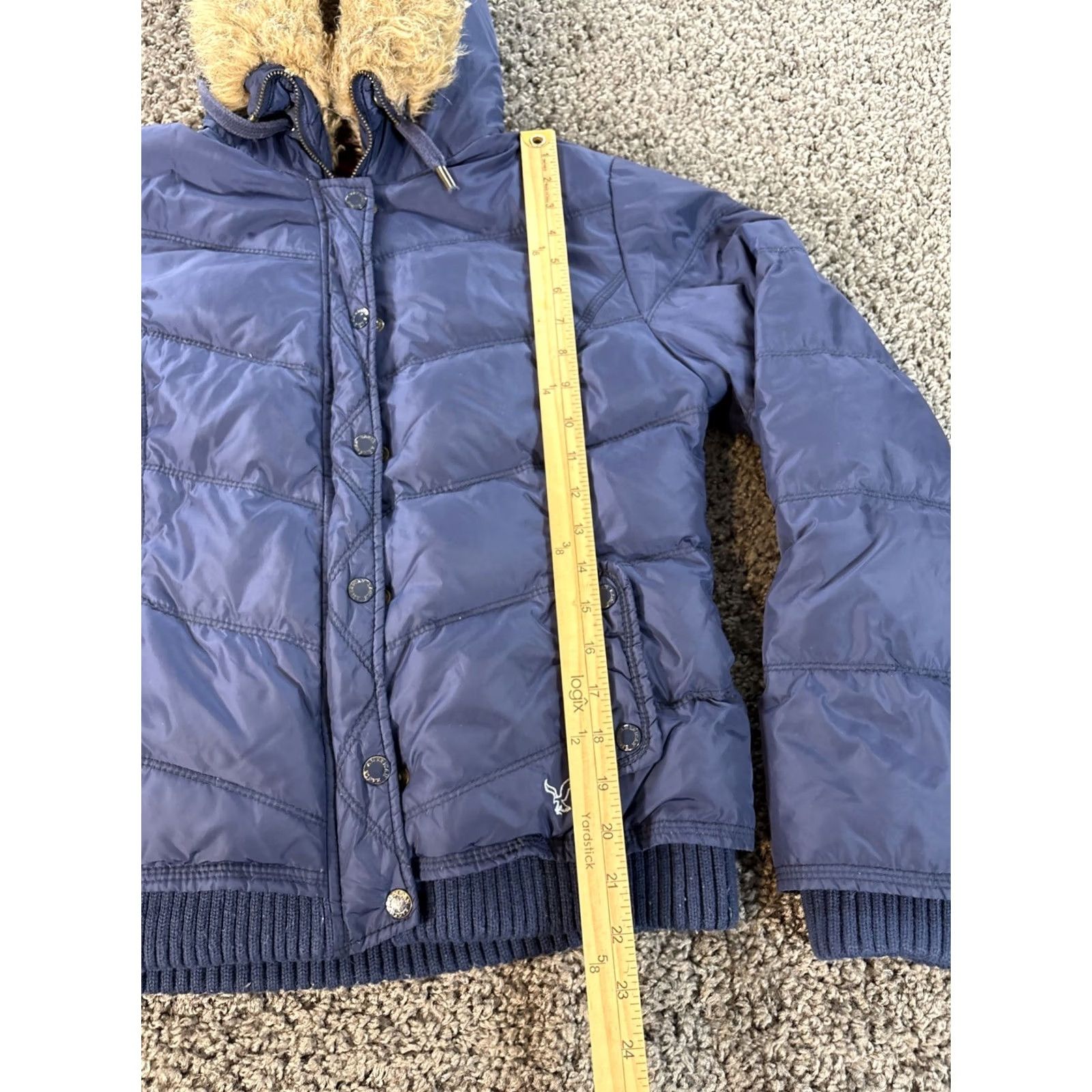 American Eagle Outfitters VINTAGE American Eagle Outfitters Puffer Jacket Womens L Blue Size L / US 10 / IT 46 - 2 Thumbnail