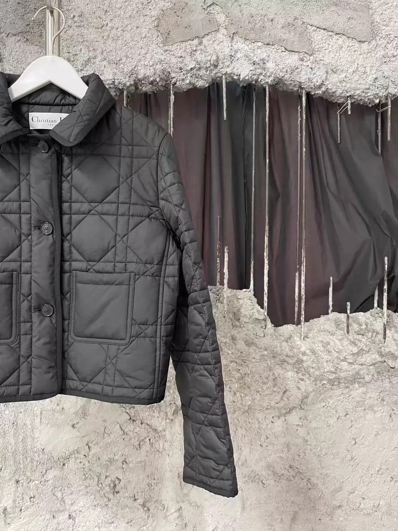 Dior Dior Quilted Cotton Jacket in Black-2505 Size US XXS / EU 40 - 3 Thumbnail