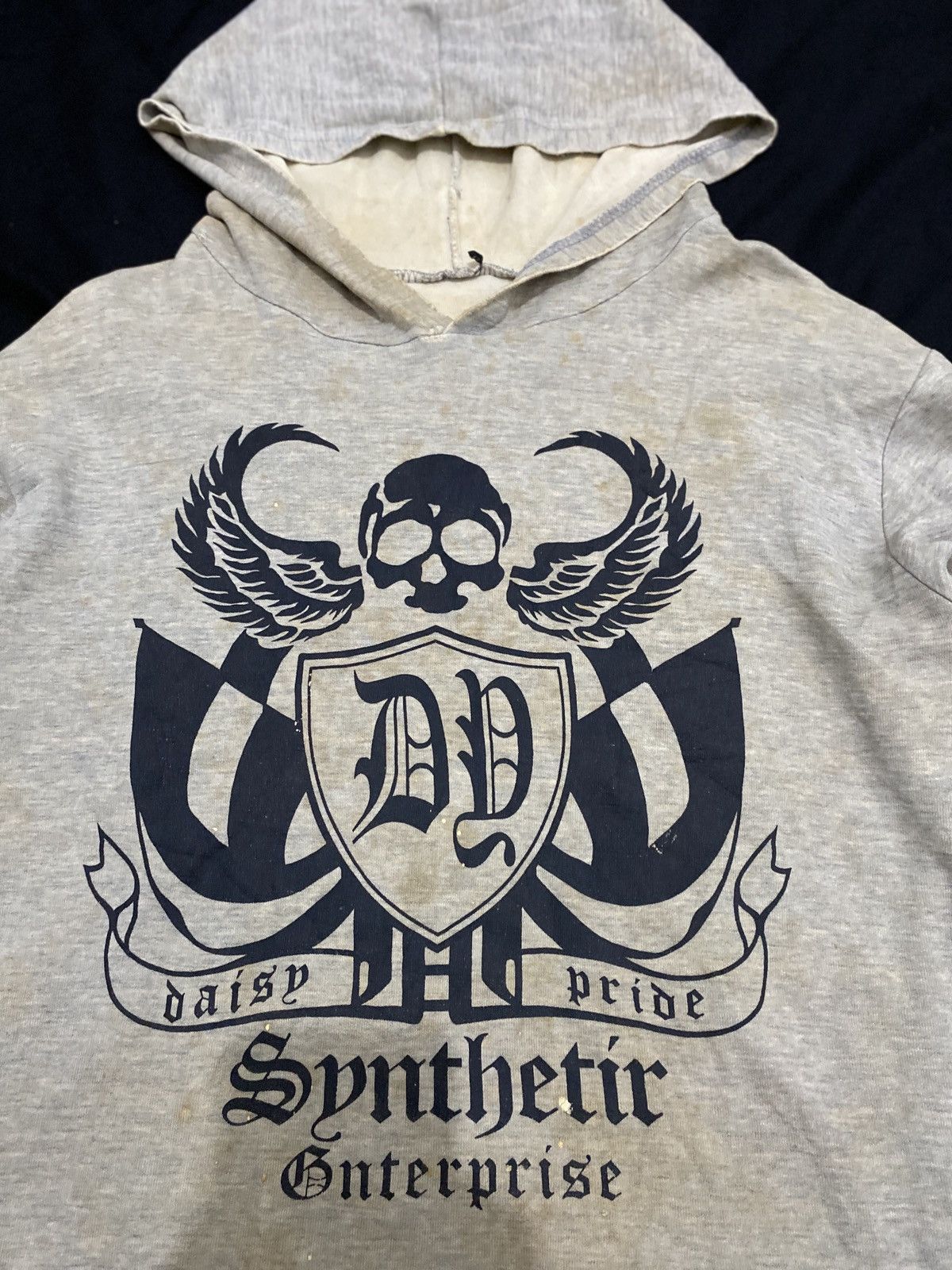 Beauty Beast Vintage Thrashed Synthetir double layers striped hoodie Size US L / EU 52-54 / 3 - 4 Thumbnail