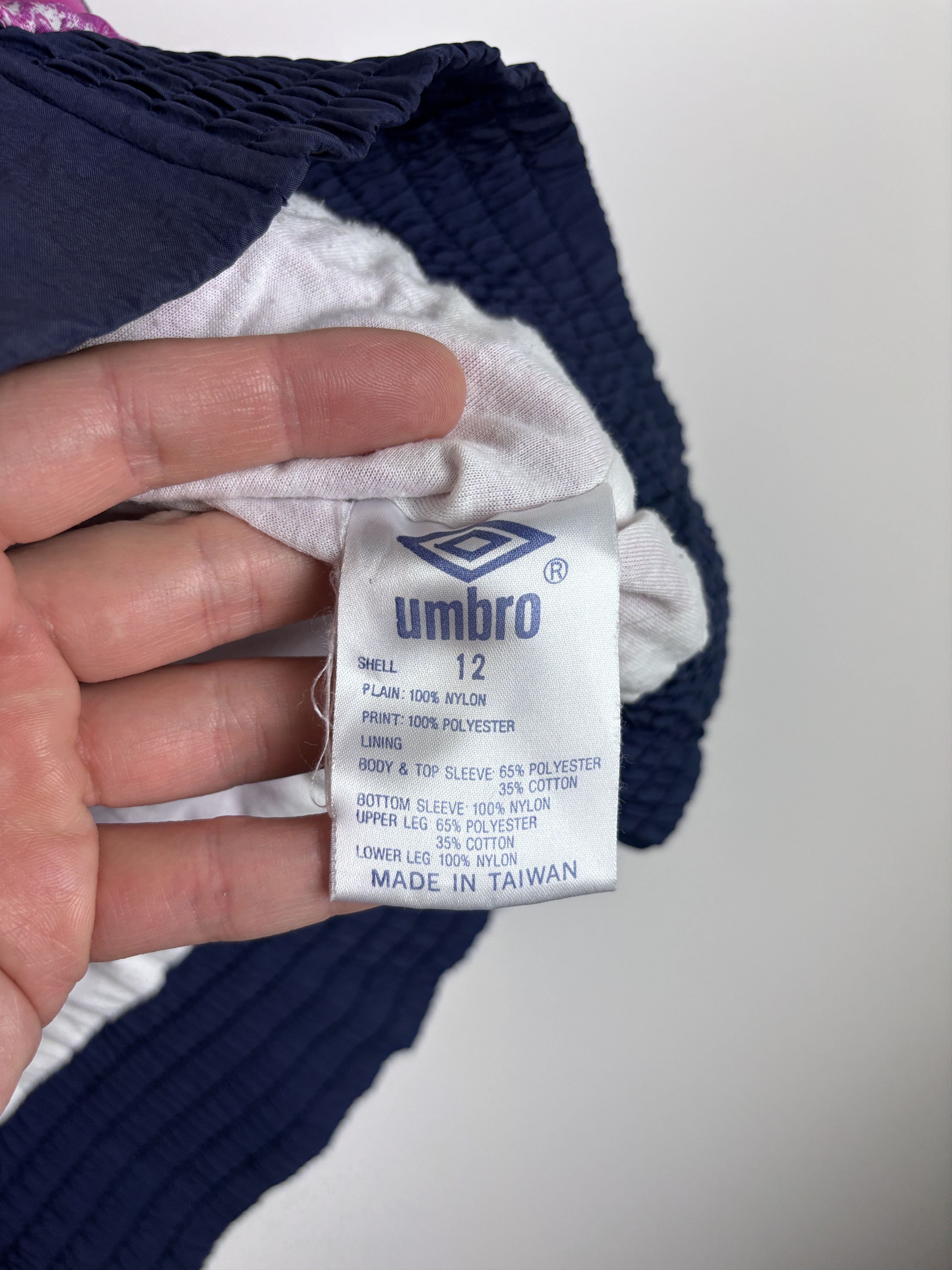 Umbro × Vintage 90s Diamond Cut by Umbro Track Jacket Womens Size 12 Size M / US 6-8 / IT 42-44 - 10 Thumbnail