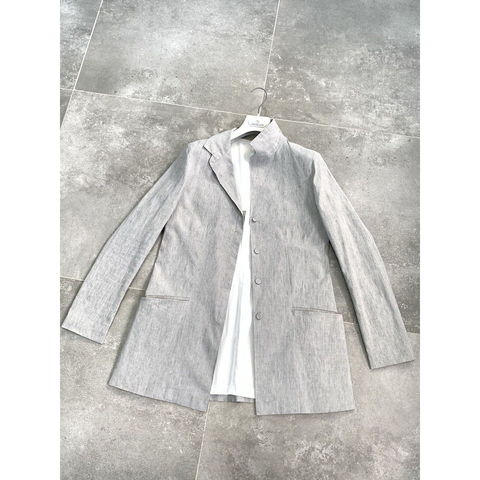 Annette Gortz × Designer Women ANNETTE GORTZ LINEN Blazer LONG Jacket EU 38 UK 10 S-M Size M / US 6-8 / IT 42-44 - 15 Thumbnail