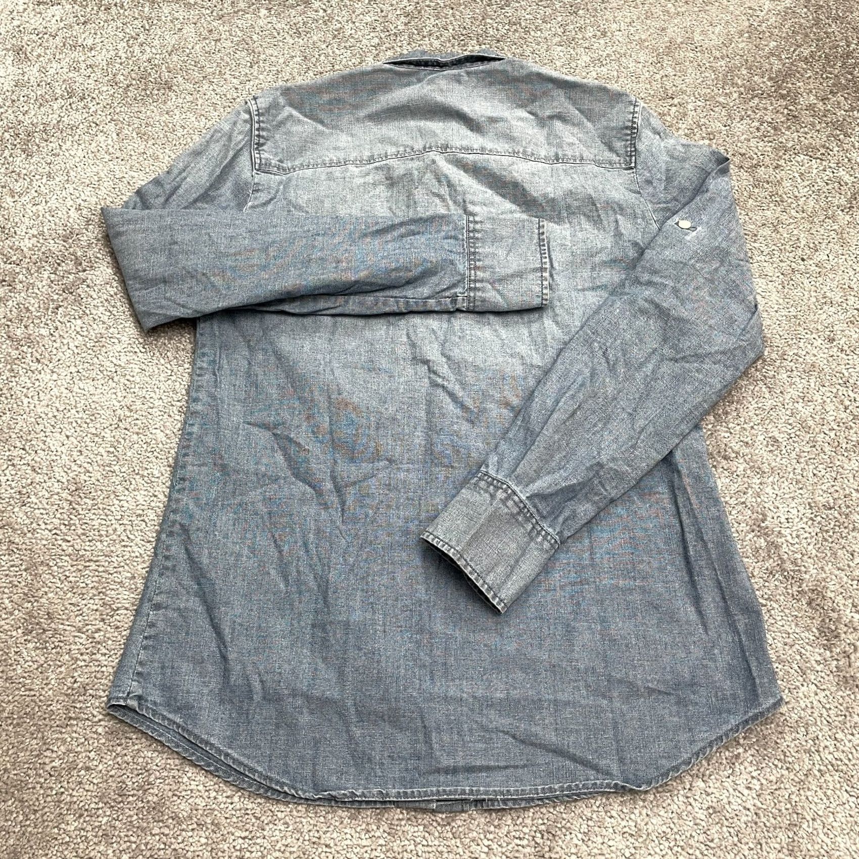 J.Crew J.CREW Button-Up Chambray Shirt Women XXS Blue Pocket Casual Size XXS / US 00 / IT 34 - 2 Thumbnail