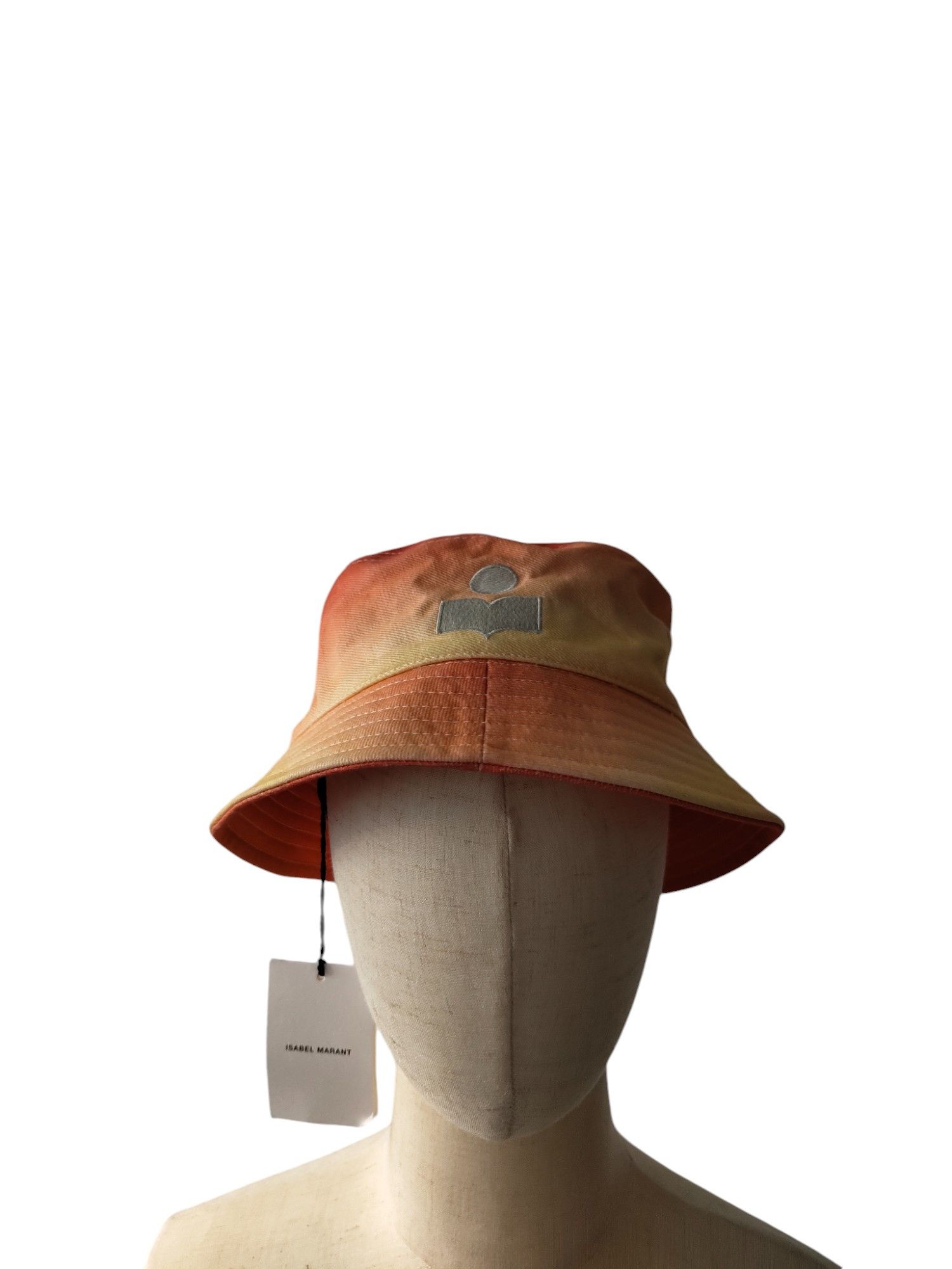 Isabel Marant Orange And Yellow Gradient Bucket Hat Size ONE SIZE - 4 Thumbnail