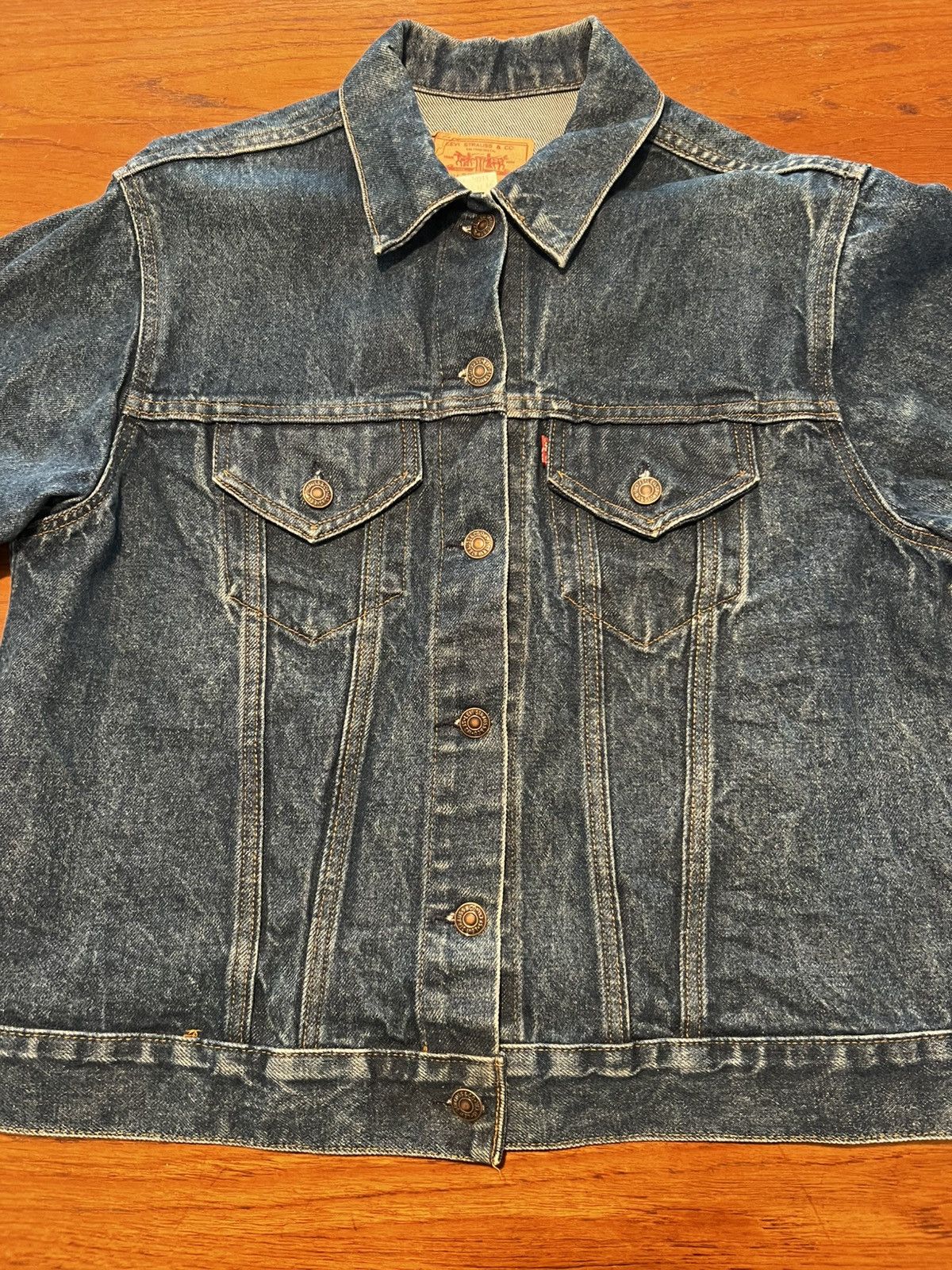 Levi's Vintage Clothing 1980’s Levi Denim Jacket Size US XXS / EU 40 - 3 Thumbnail