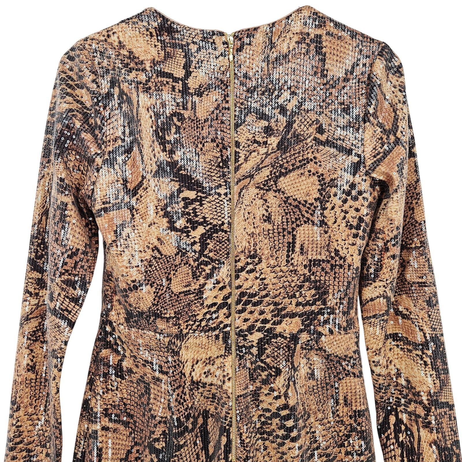 Other Rebecca Vallance Bellis Snakeskin-Print Mini Dress US 6 NEW Size M / US 6-8 / IT 42-44 - 9 Thumbnail