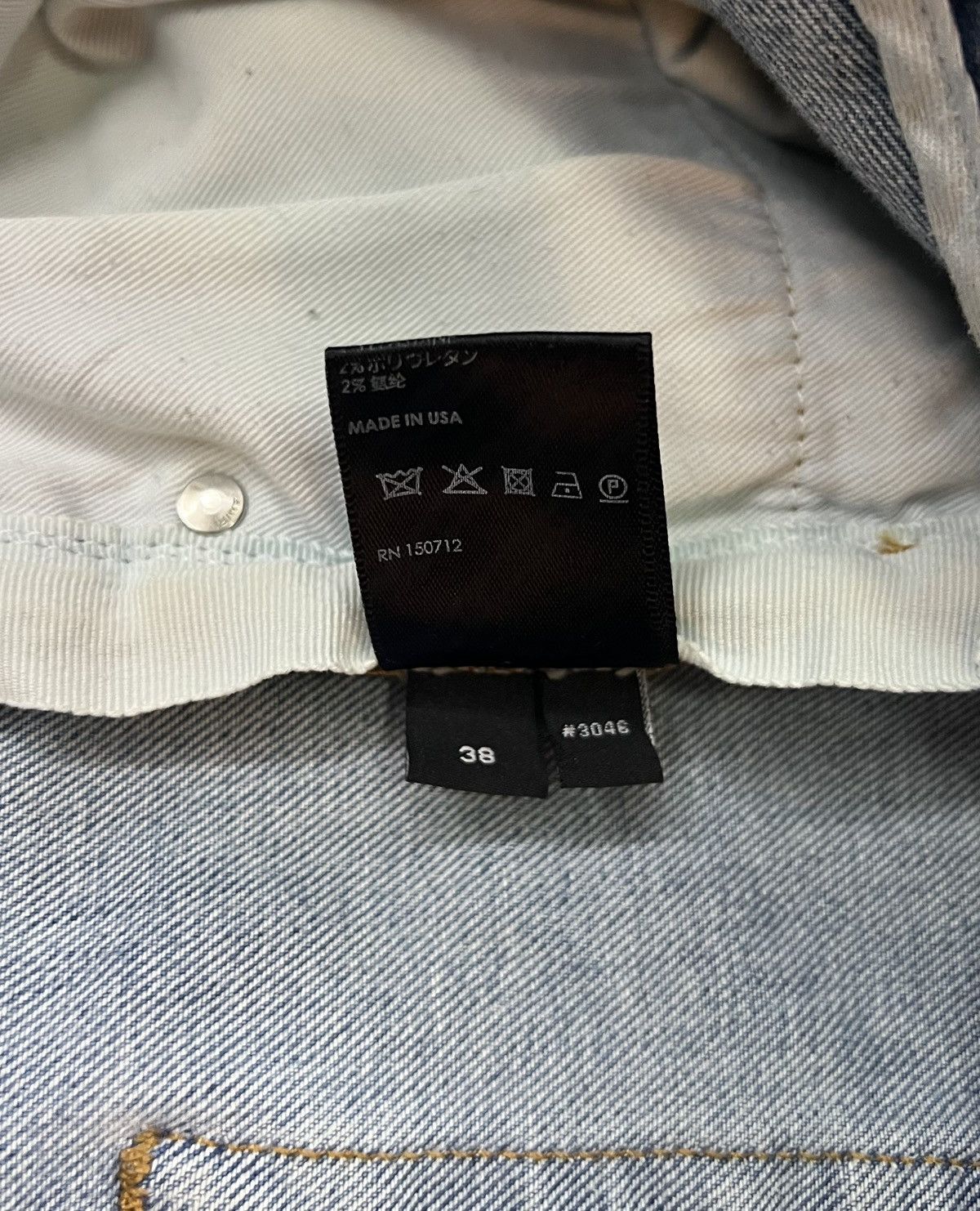 Amiri Amiri MX1 Blue Denim Jeans Black Bandana Patch-Size 38 Size US 38 / EU 54 - 6 Thumbnail