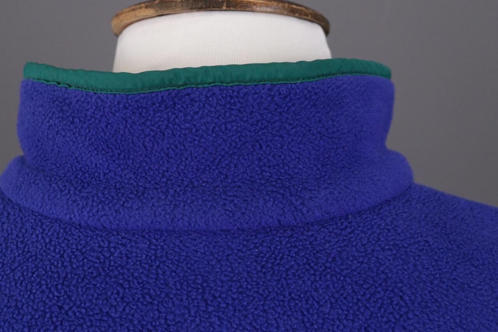 L.L. Bean L.L.Bean Blue 1/4 Zip High Neck Snap Fleece Jacket Size XL Size US XL / EU 56 / 4 - 12 Thumbnail
