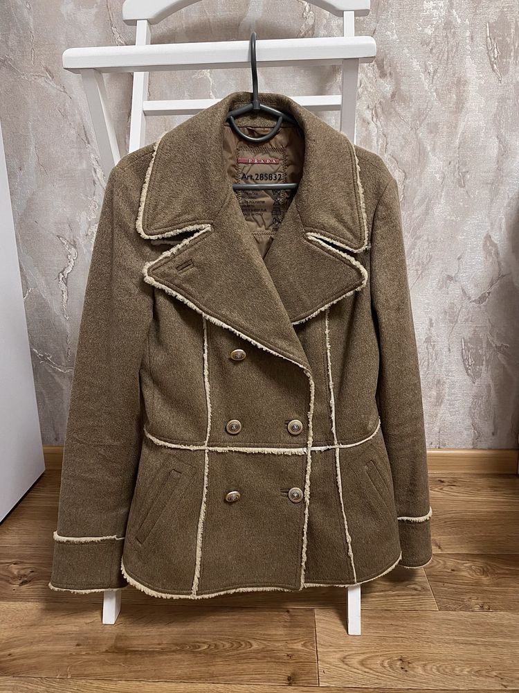 Prada Prada Wool Coat Jacket art. 28S832 Size S / US 4 / IT 40 - 1 Thumbnail