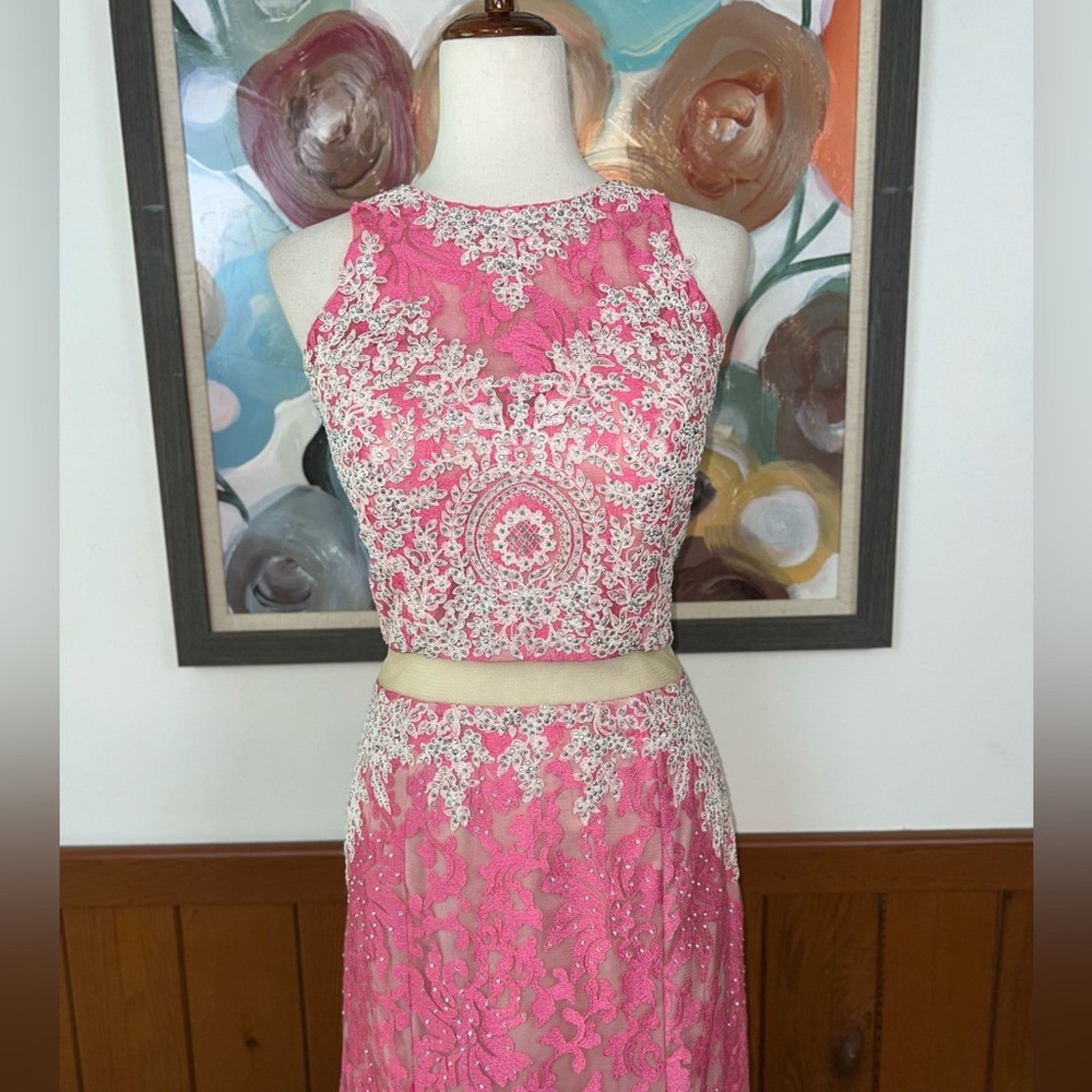 Other Gorgeous Jolene Mock 2 Piece Pageant/Prom Gown! Size XL / US 12-14 / IT 48-50 - 3 Thumbnail
