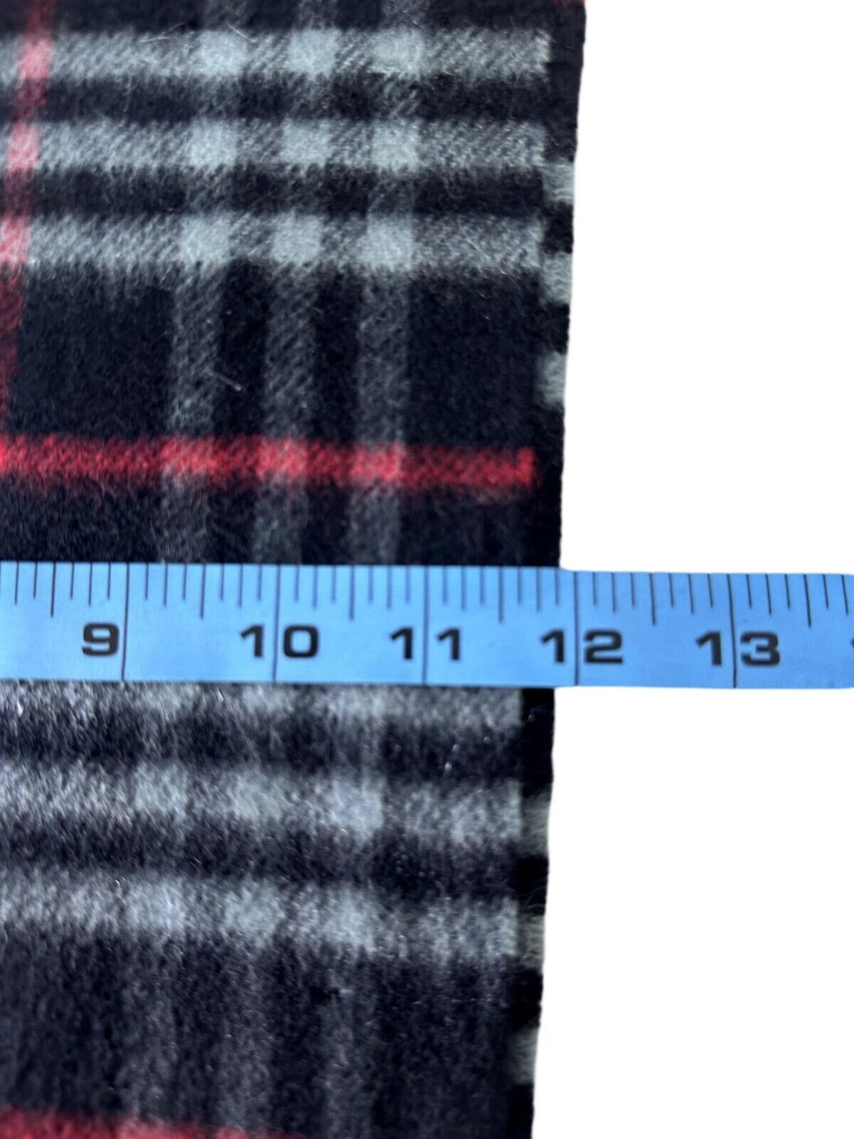 Burberry Burberrys Classic Check Unisex Scarf Blue 100% Cashmere Size ONE SIZE - 7 Thumbnail