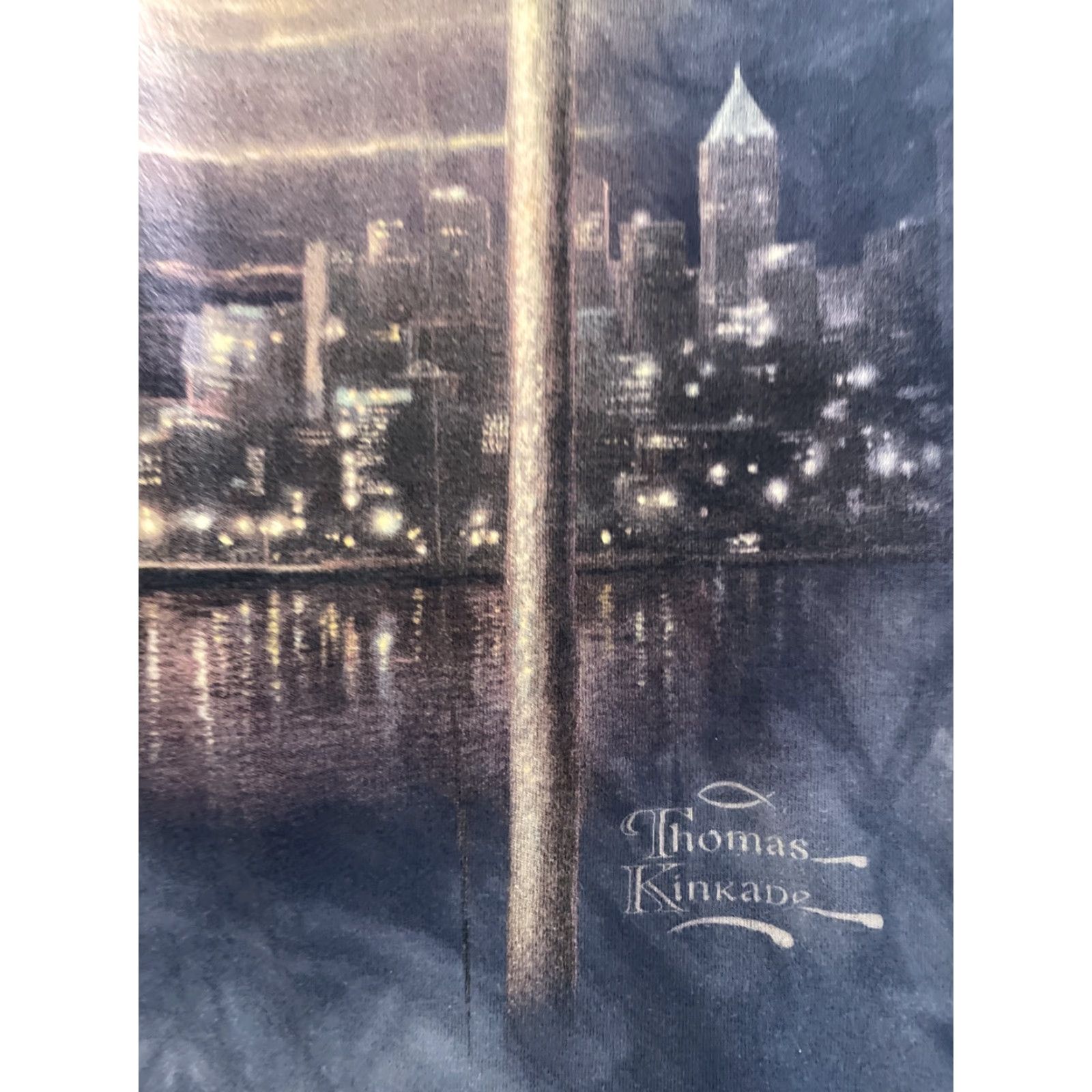 The Mountain VINTAGE The Mountain Tie Dye T-Shirt Women’s Sz M/L NYC Skyline Thomas Kinkade Shirt Size M / US 6-8 / IT 42-44 - 4 Thumbnail