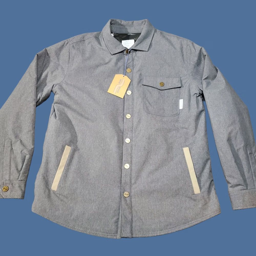 Vintage Wise River Shirt Jacket Shacket Mens XL Gray Granite Stretch Outdoor Lined Size US XL / EU 56 / 4 - 1 Thumbnail