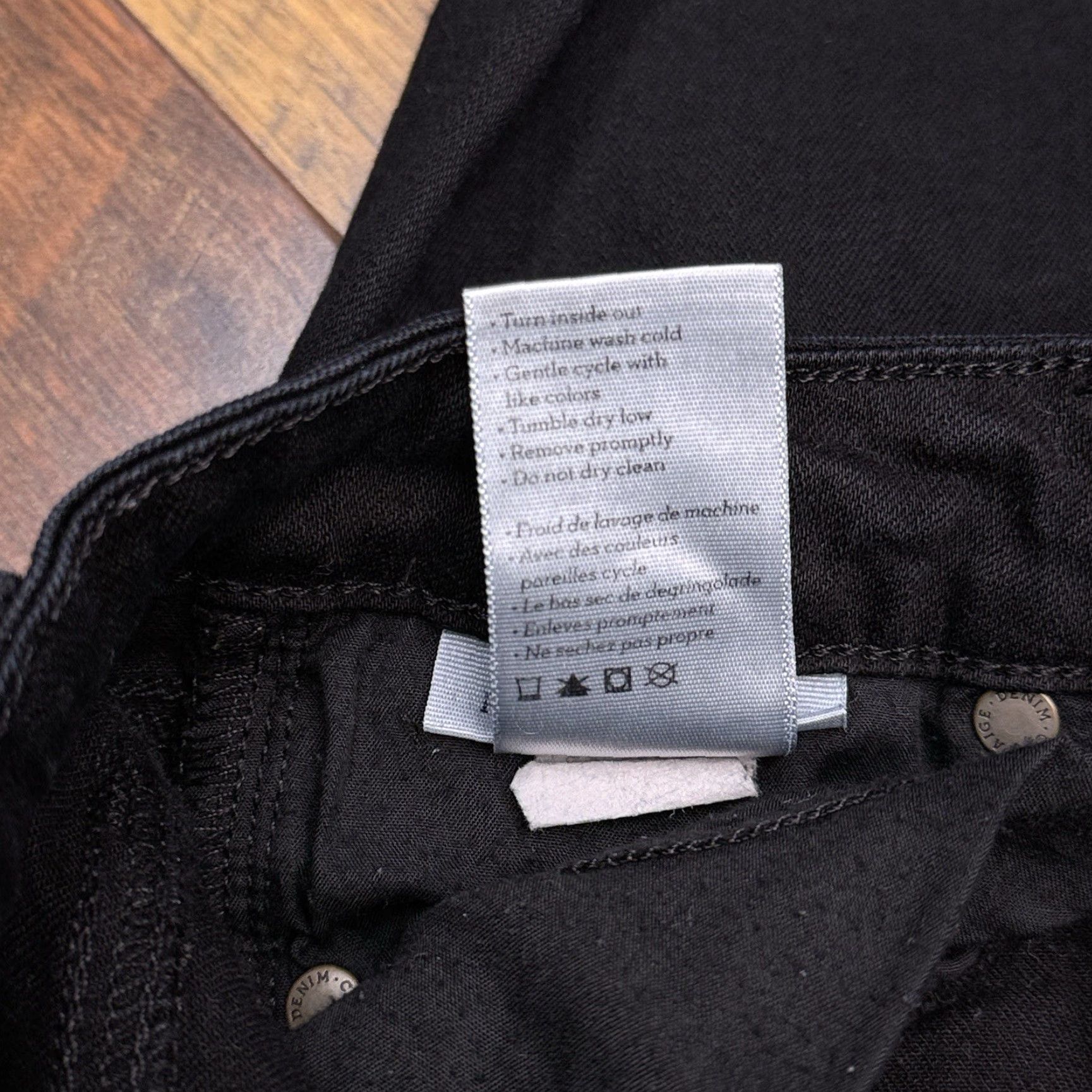 Paige Paige Jeans Women 25 Black Ankle Skinny Low Rise Stretch USA Size 42" / US 20 - 6 Thumbnail
