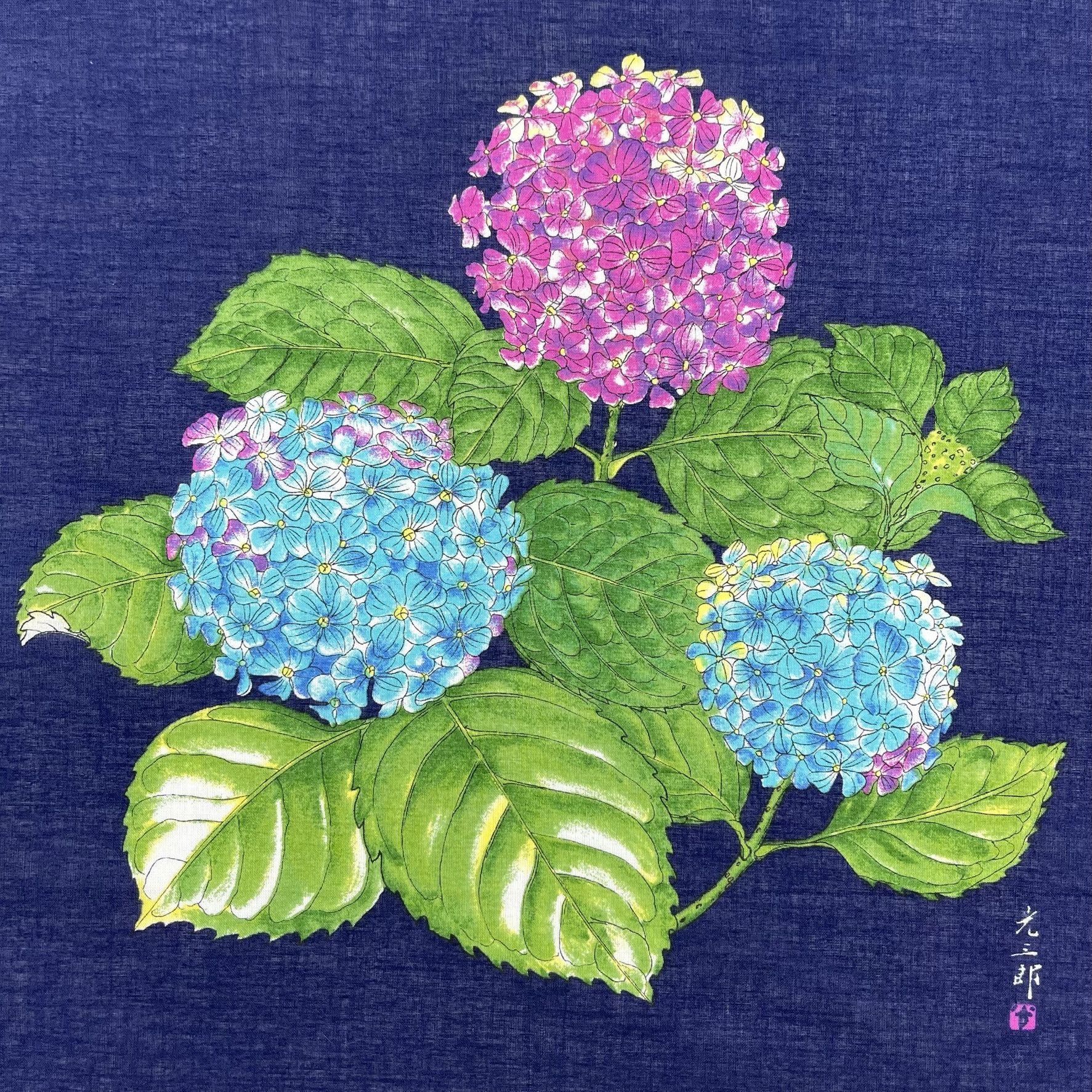 Japanese Brand Japanese Floral Handkerchief Collection Art - 5045 Size ONE SIZE - 1 Thumbnail