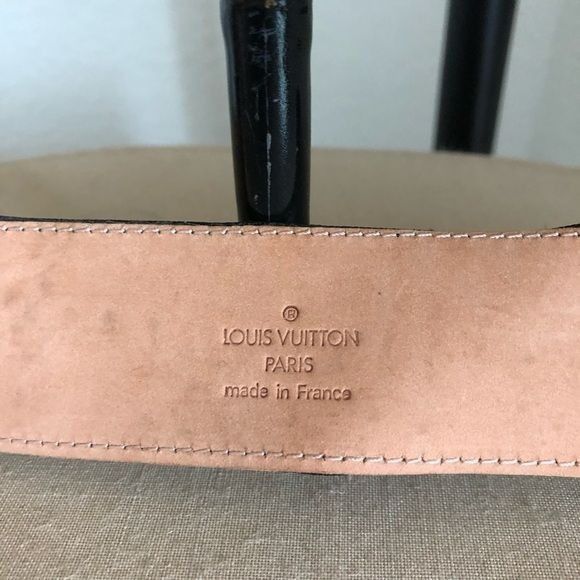 Louis Vuitton Louis Vuitton Velvet Leather Backed Branded Logo Buckle Belt Size ONE SIZE - 5 Thumbnail