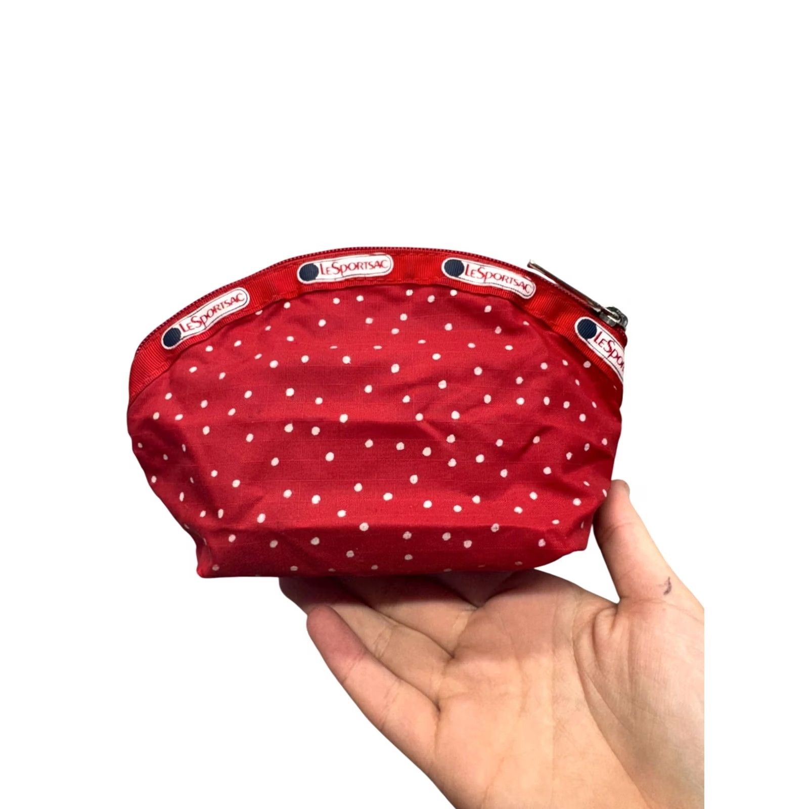 LeSportsac LeSportsac Red Polka Dot Cosmetic Bag Small Pouch Nylon USA-Made #77B Size ONE SIZE - 2 Thumbnail