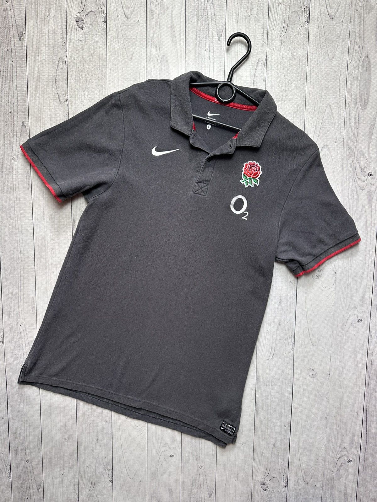 Nike × Vintage Vintage Nike England rugby polo size L logo Size US L / EU 52-54 / 3 - 1 Thumbnail