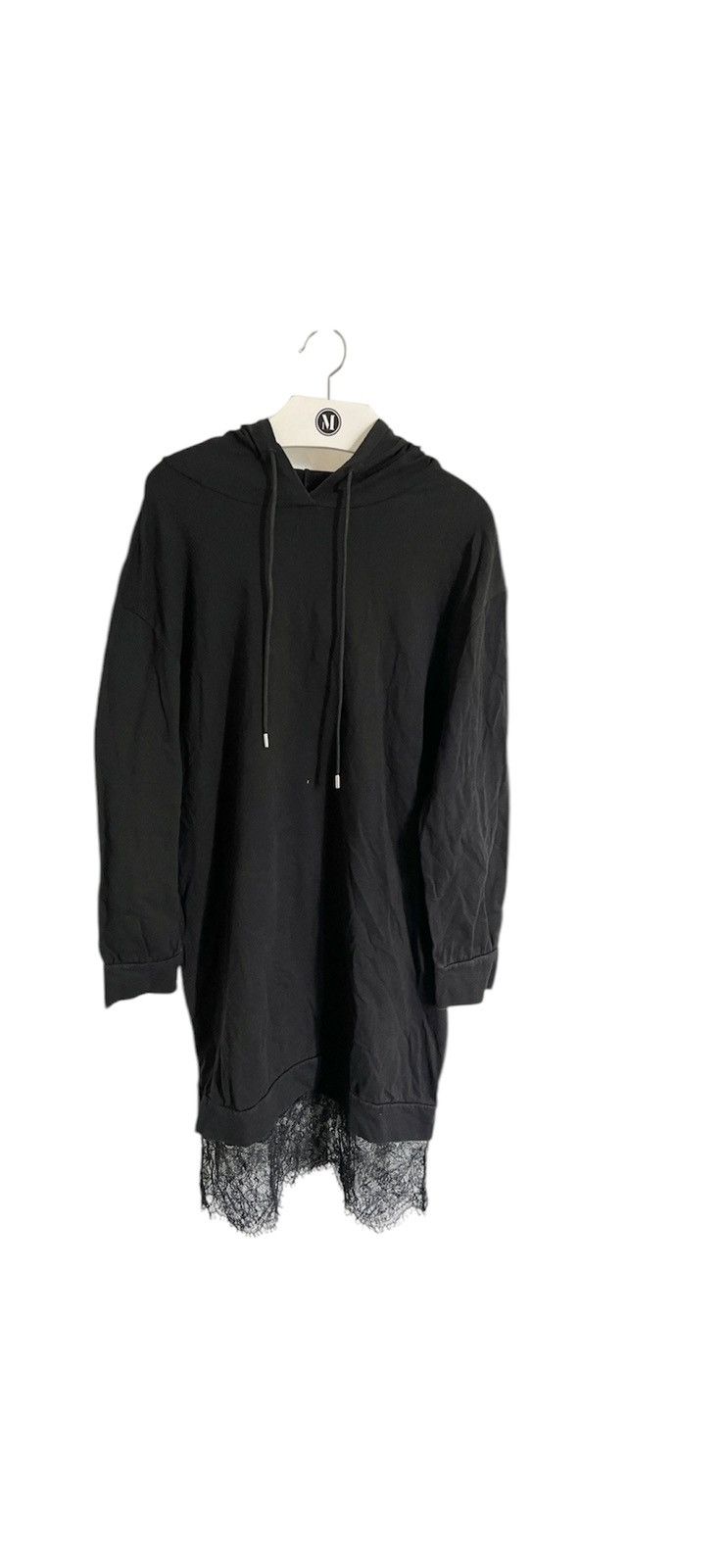 Japanese Brand Y2K Hoodie Dress Black like cdg rick raf jpg yohji 2000s Size US L / EU 52-54 / 3 - 1 Thumbnail
