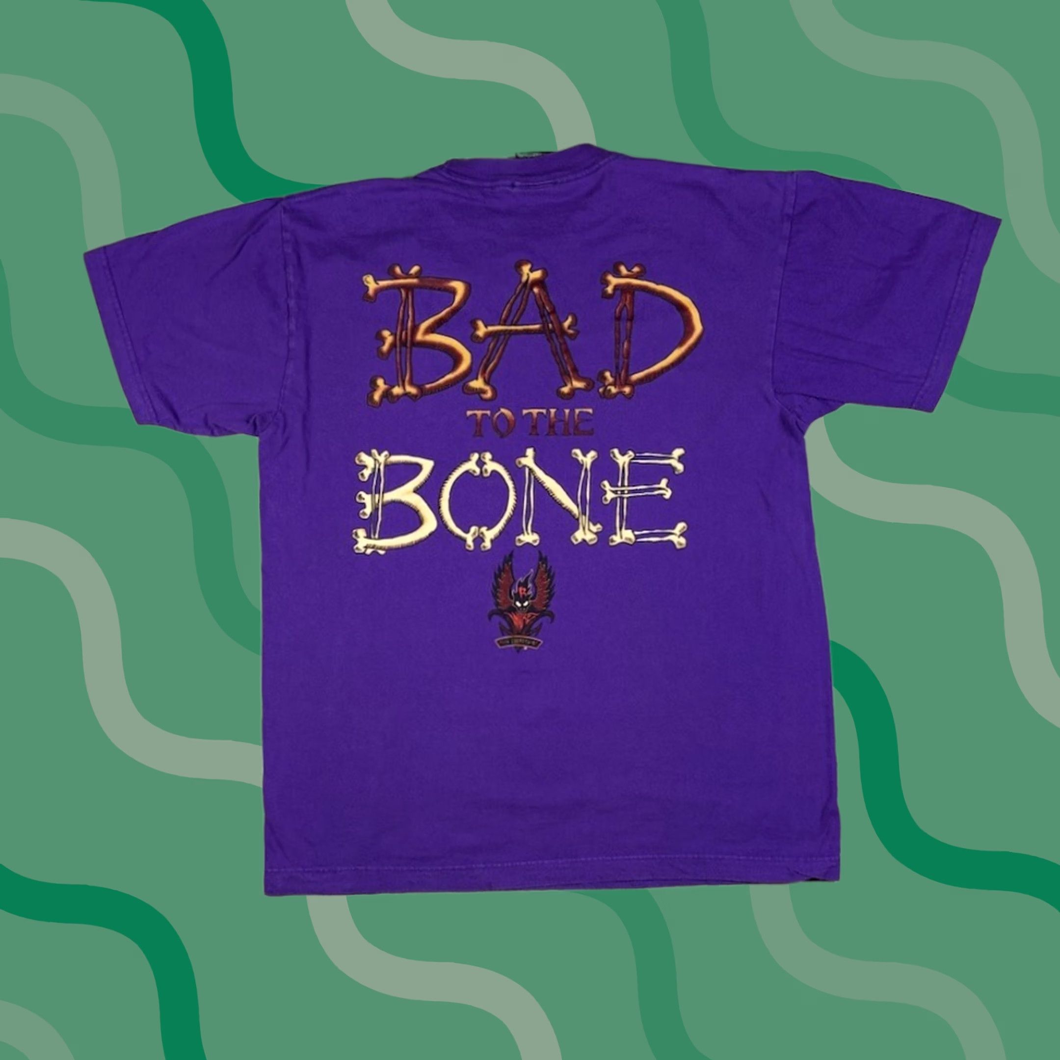 No Fear VINTAGE No Fear Shirt Mens L Purple 90s Risk Everything Bad The Bones size Size US L / EU 52-54 / 3 - 1 Thumbnail