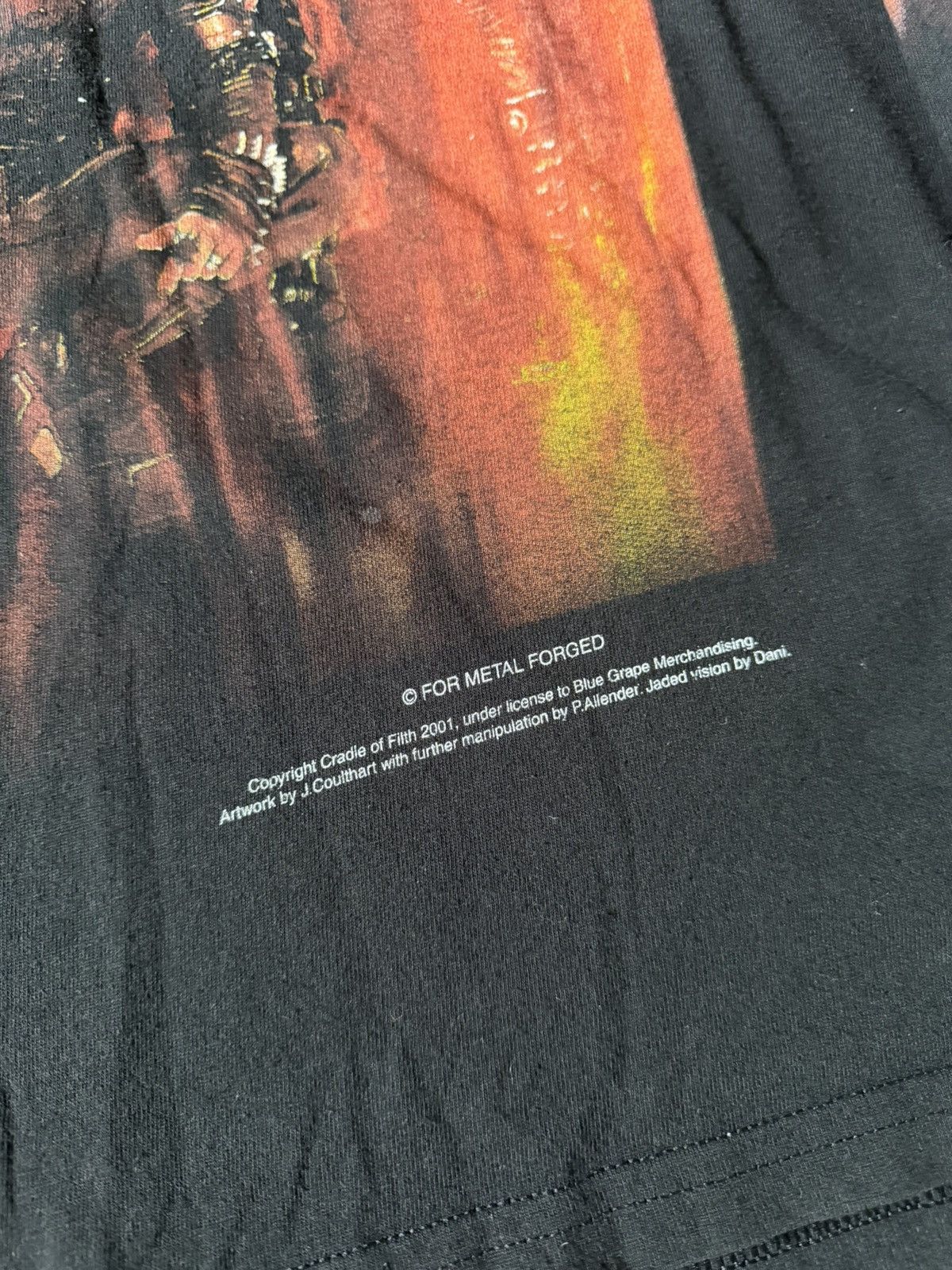 Band Tees Cradle Of Filth 2001 Metal Forged LS Size US L / EU 52-54 / 3 - 5 Thumbnail