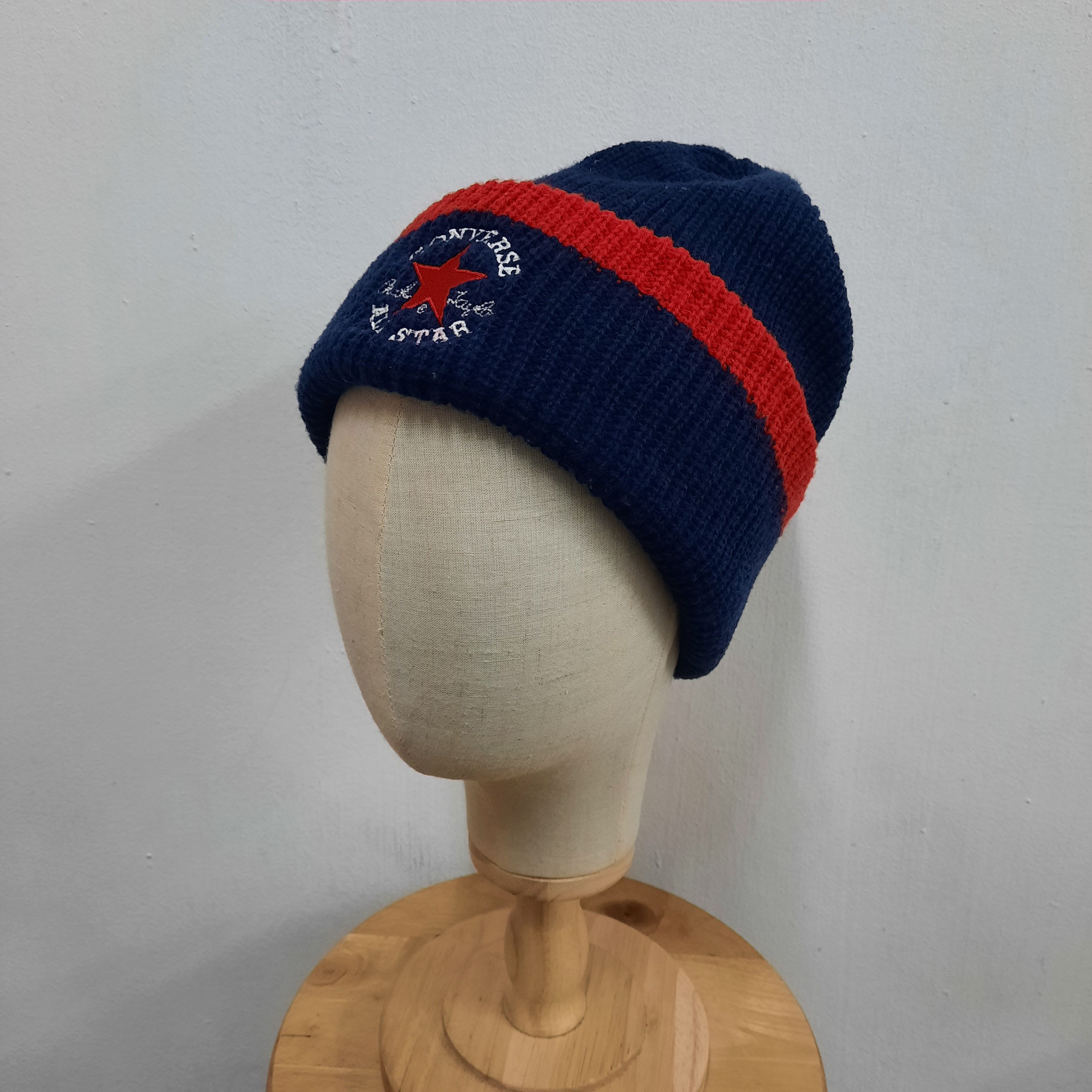 Converse 🌟 Vintage converse all star iconic logo stripes beanie hat Size ONE SIZE - 2 Thumbnail