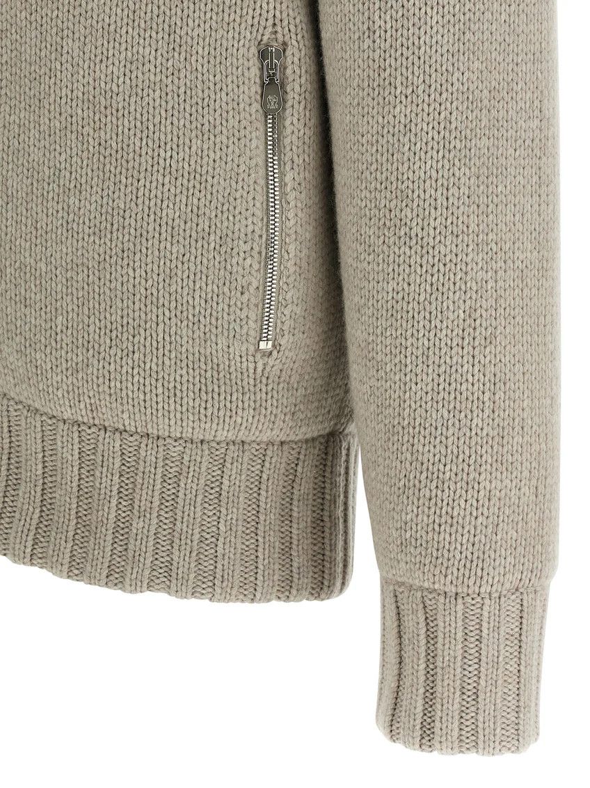 Brunello Cucinelli o1w1db10326 Padded Cardigan in Beige/Multi Size US S / EU 44-46 / 1 - 4 Thumbnail