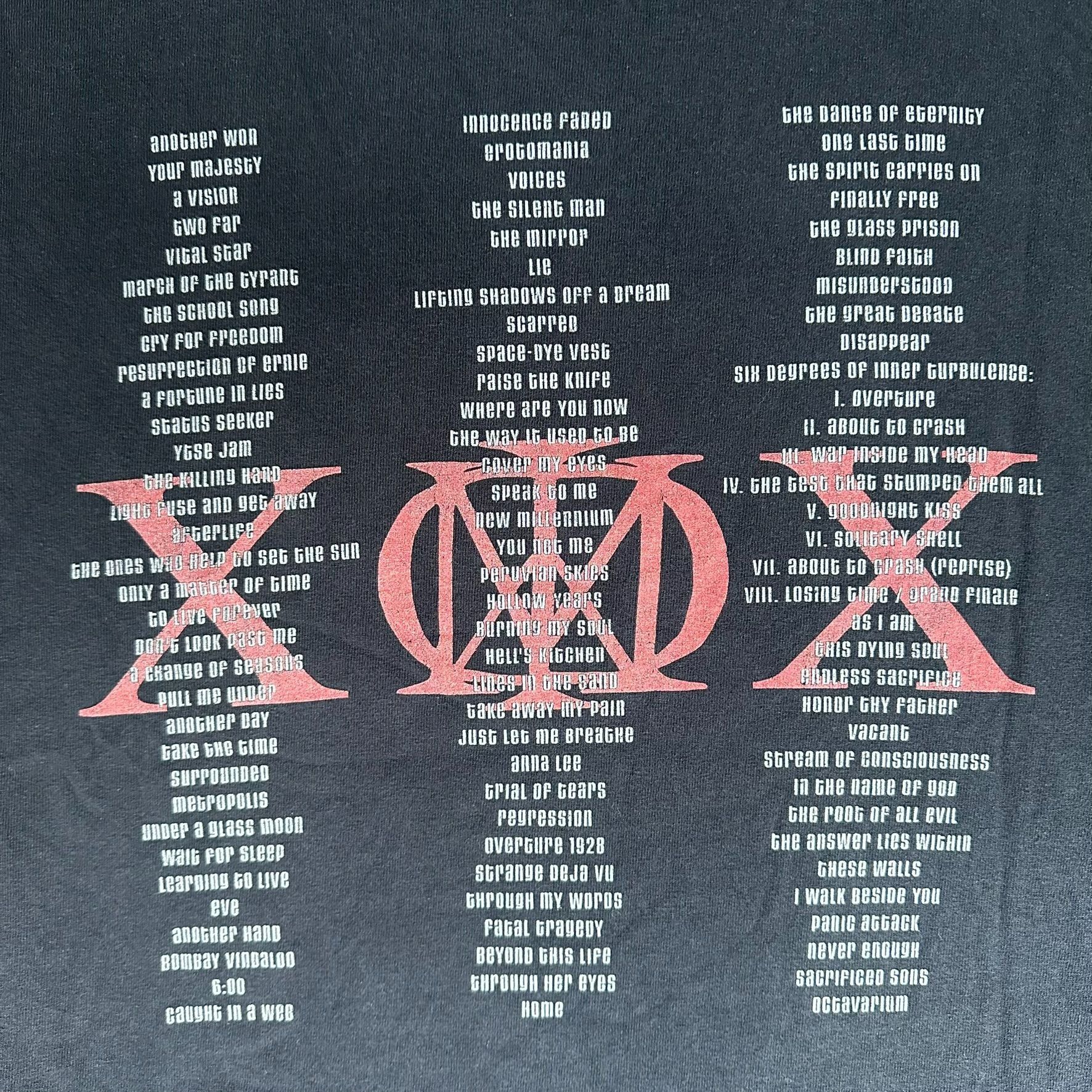 Band Tees Vintage Y2K Dream Theater T-Shirt Anniversary Tour Metal Tee Size US M / EU 48-50 / 2 - 6 Thumbnail