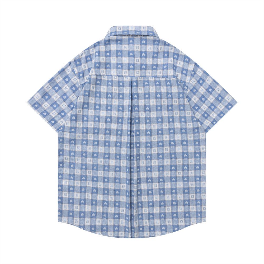Japanese Brand Men's Casual Hip-Hop Cartoon Plaid Shirt Size US M / EU 48-50 / 2 - 2 Thumbnail