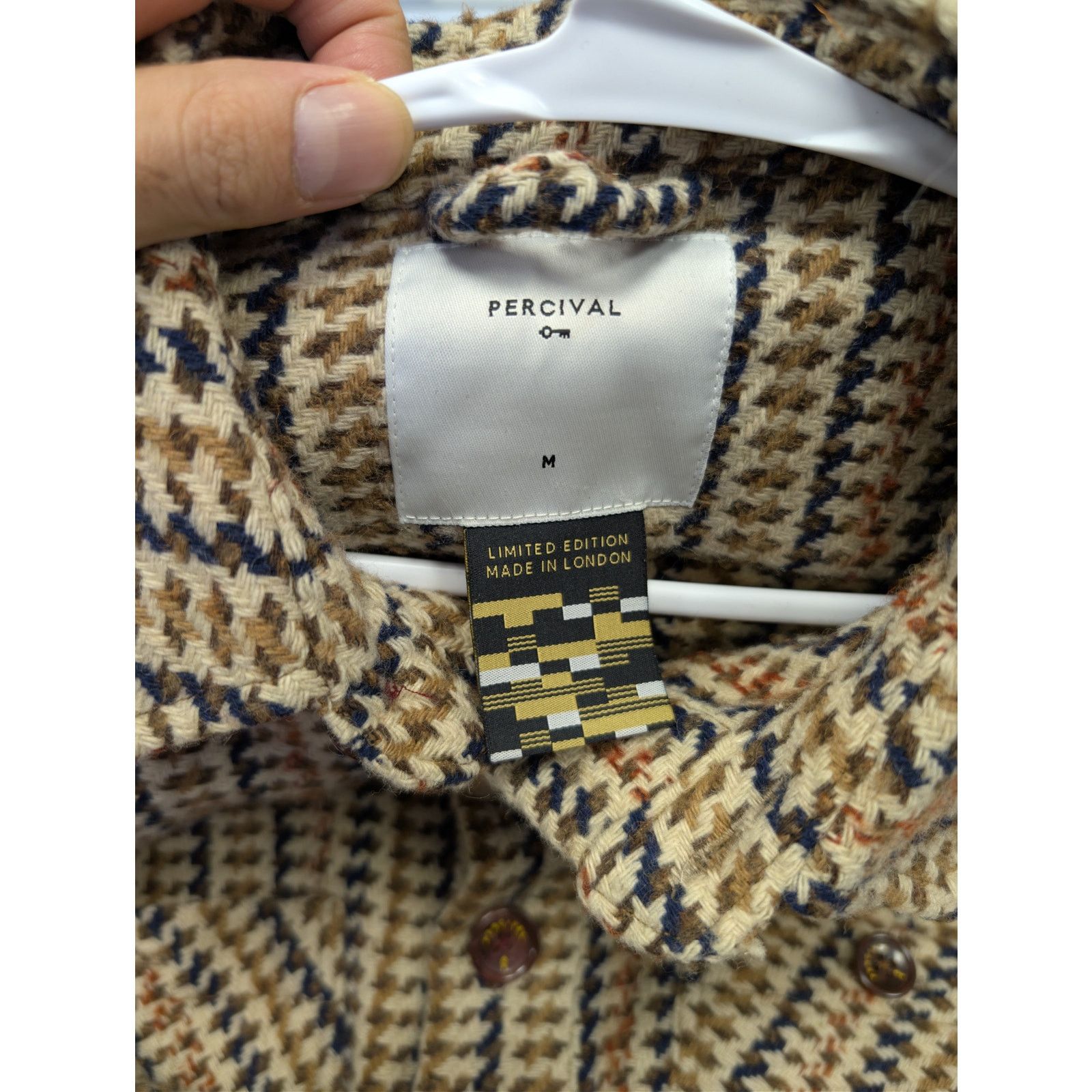 Percival o1rshd1 CC20 Flannel Hazel Mini Hound Workshirt Shirt Size US M / EU 48-50 / 2 - 19 Thumbnail