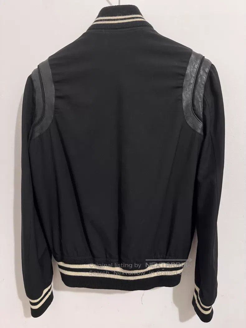 Saint Laurent Paris Saint Laurent Paris Black Samurai Leather Baseball Jacket Size US S / EU 44-46 / 1 - 2 Thumbnail