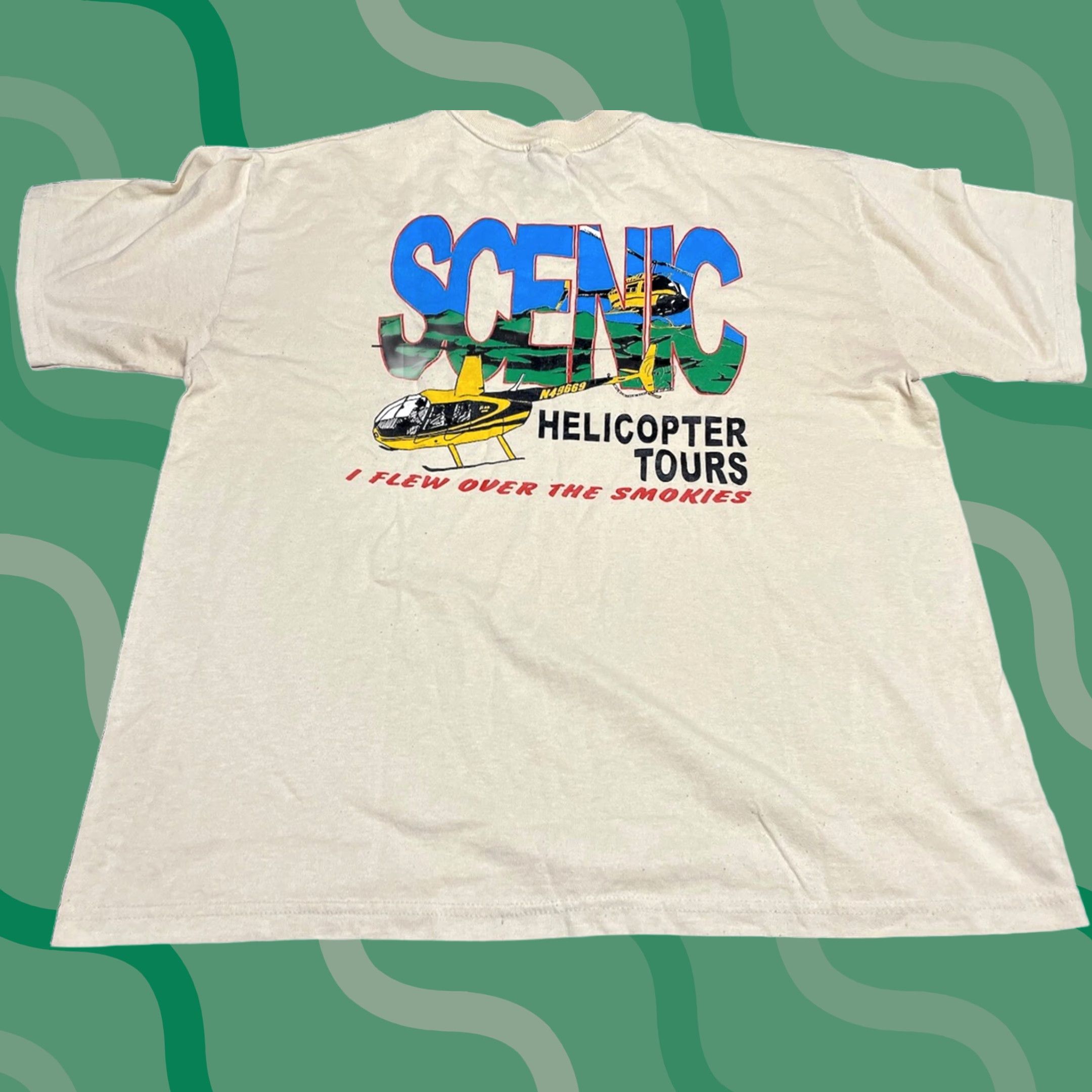 Fruit Of The Loom VINTAGE Hawaii Helicopters Tour Shirt M Rainbow 90s Fruit of the Loom T-Shirt Mens Short Sleeve Crew Neck Brown 100% Cotton Graphic Tee Size US M / EU 48-50 / 2 - 1 Thumbnail
