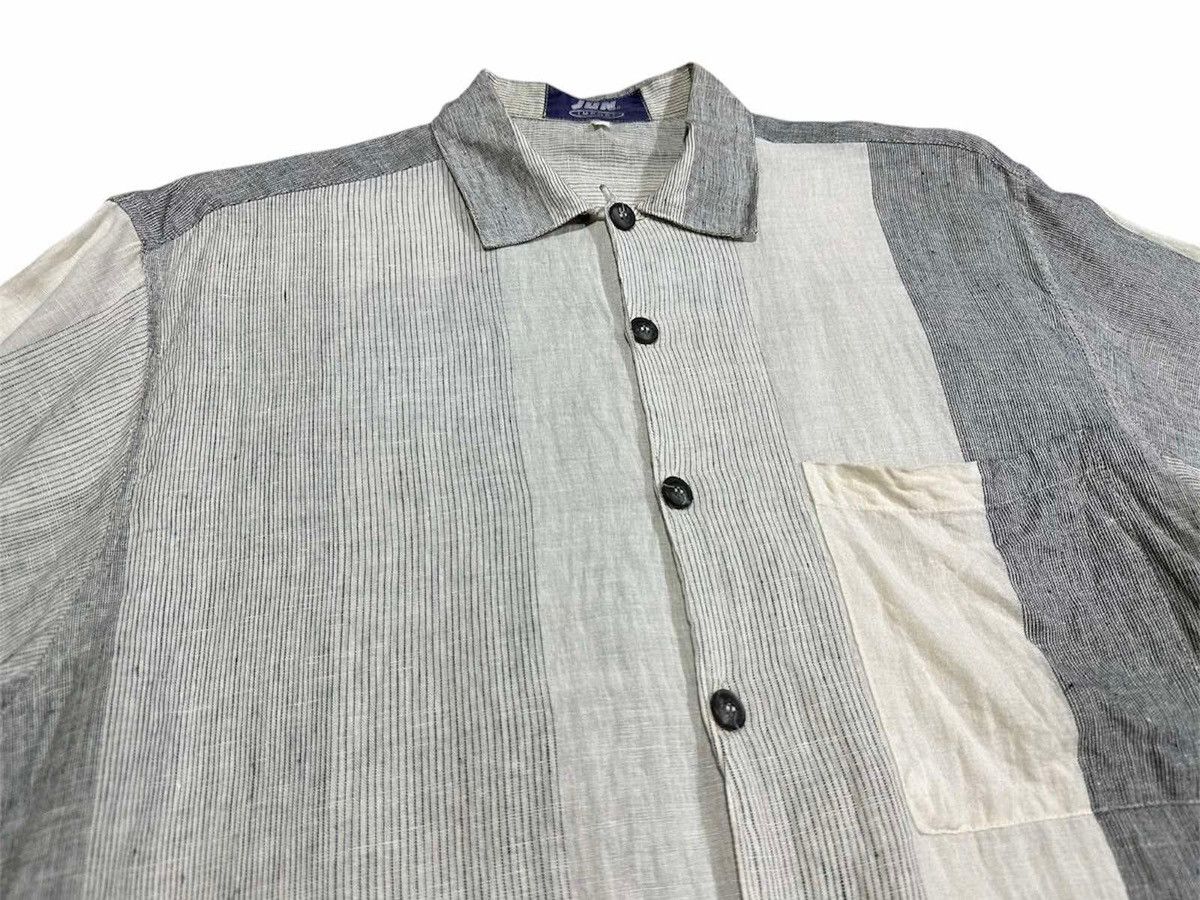 JUN MEN × Japanese Brand × Yohji Yamamoto 🔥Rare Vintage Jun Men Import Linen Shirt Made In Italy Size US M / EU 48-50 / 2 - 4 Thumbnail